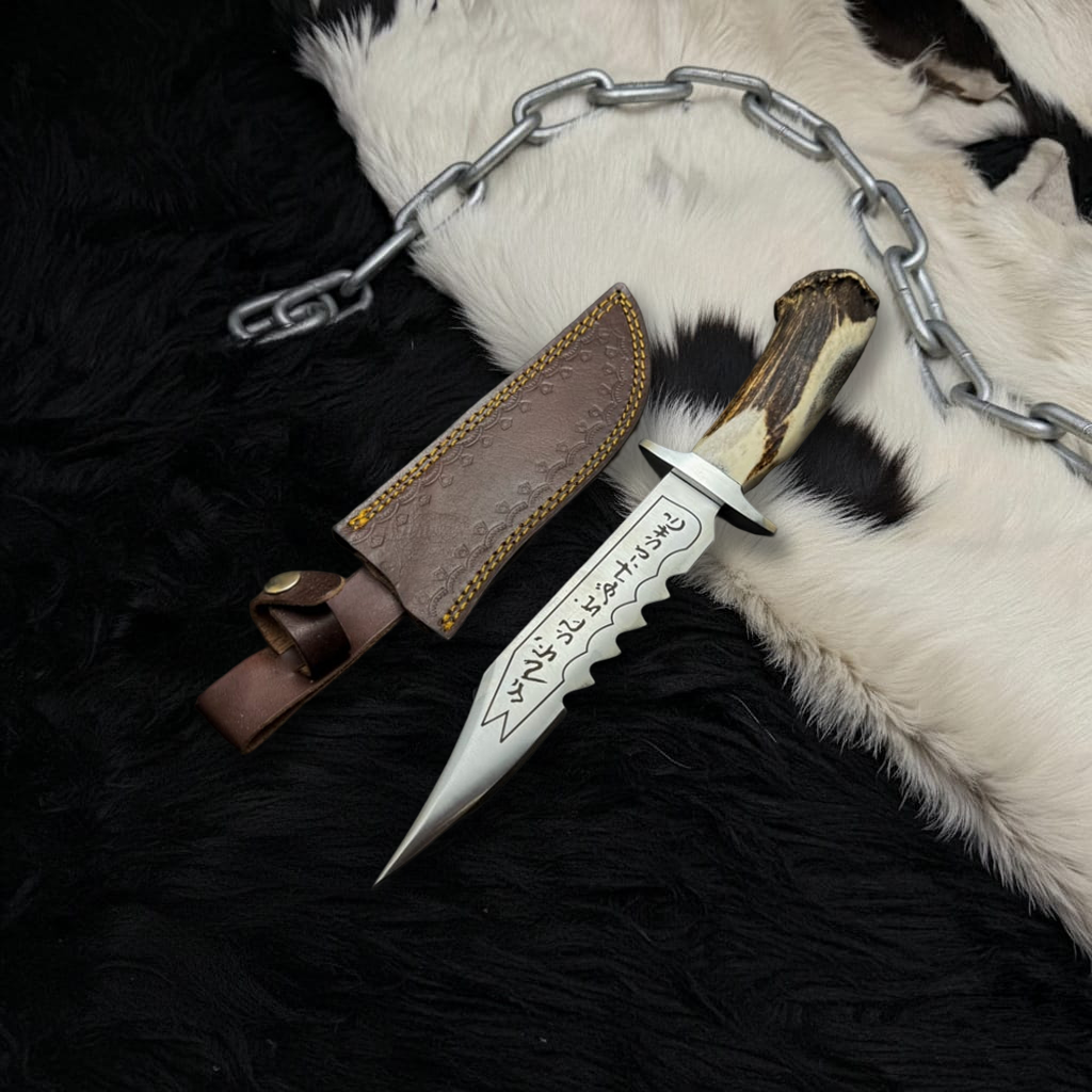 Handmade Supernatural Ruby's Demon Killing Knife | Replica Angel Blade with Leather Sheath