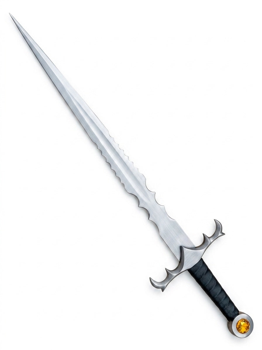 Custom Gothic Sword Hand Forged Fantasy Demon Sword with Scabbard