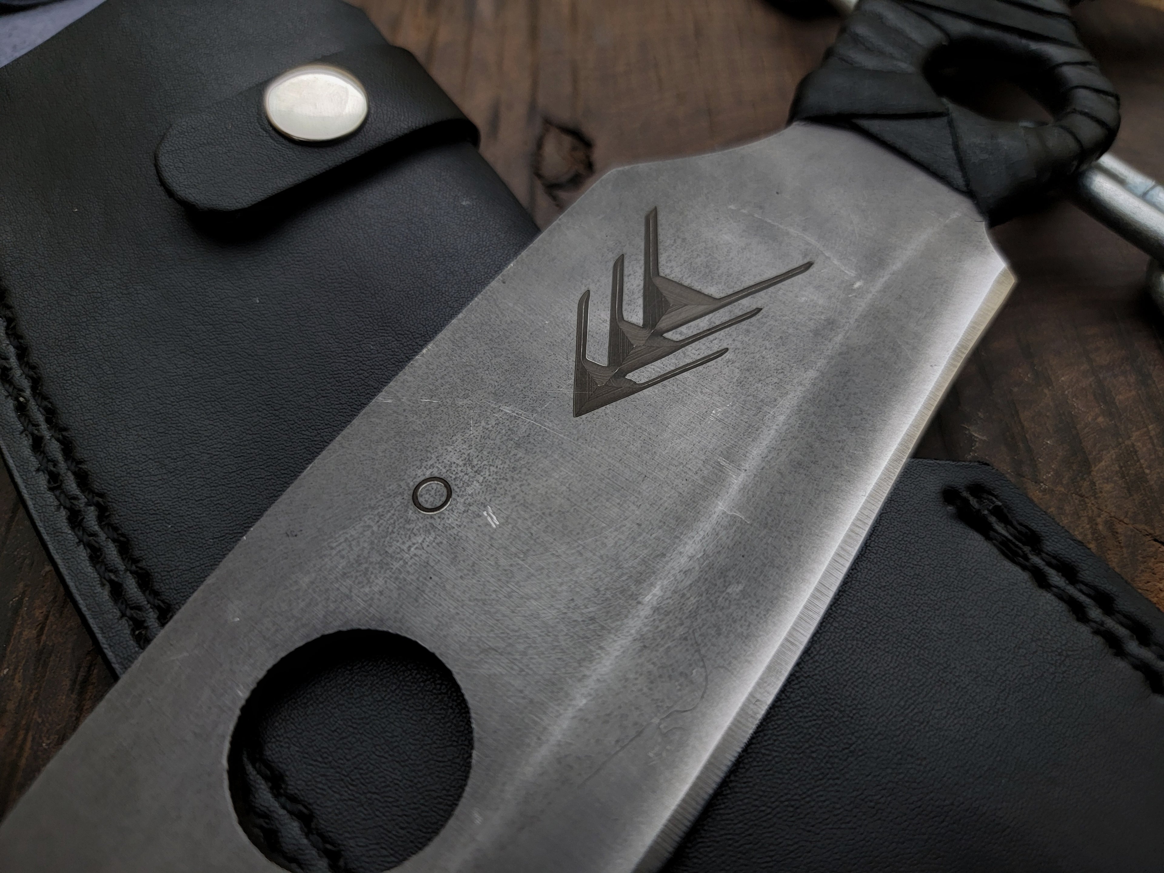 Handmade Destiny 2 Gun Slinger Replica Knife with Leather Sheath