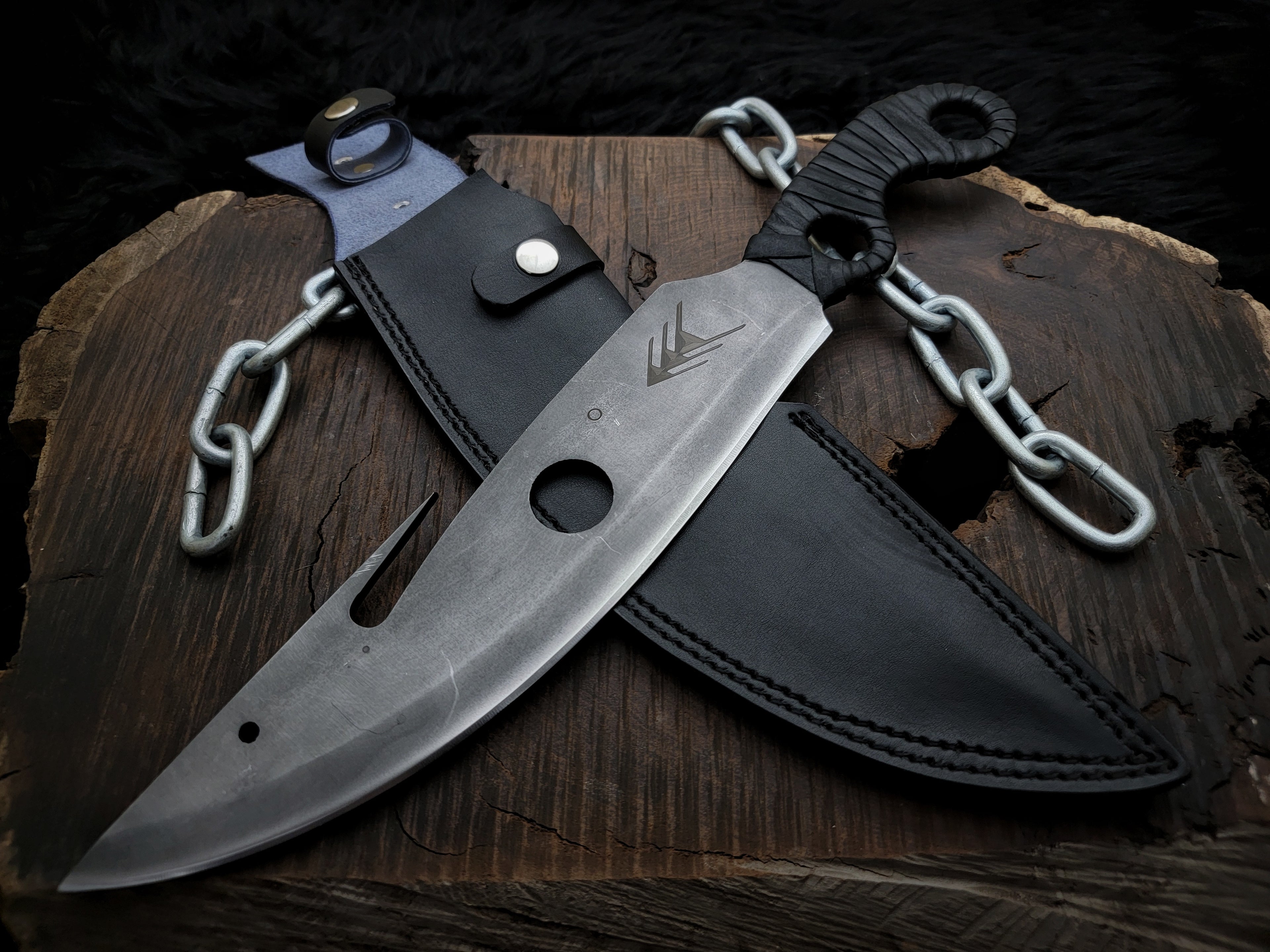 Handmade Destiny 2 Gun Slinger Replica Knife with Leather Sheath