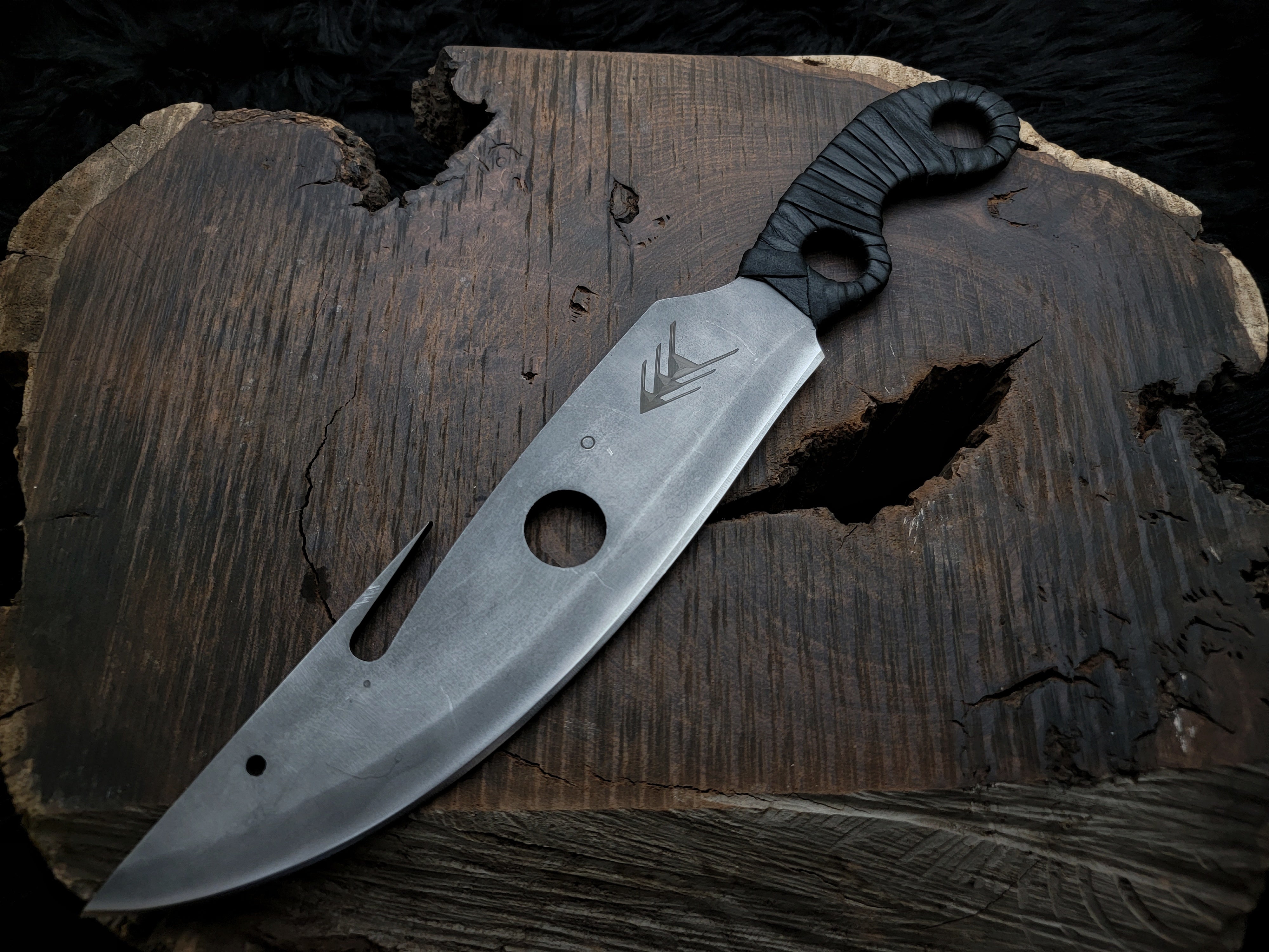 Handmade Destiny 2 Gun Slinger Replica Knife with Leather Sheath