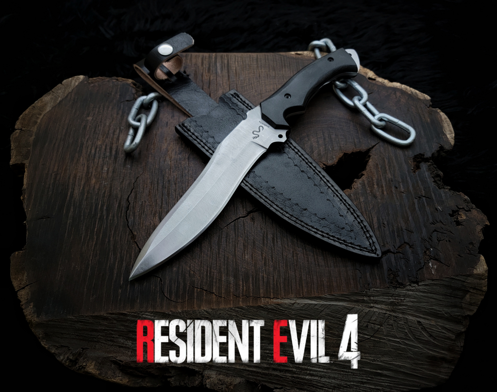 Resident Evil 4 Remake Ada Wong Elite Replica Knife with Leather Sheath