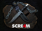 Scream 4 Replica Damascus Knife | Scre4m Hero Ghostface Knife (Damascus Version)