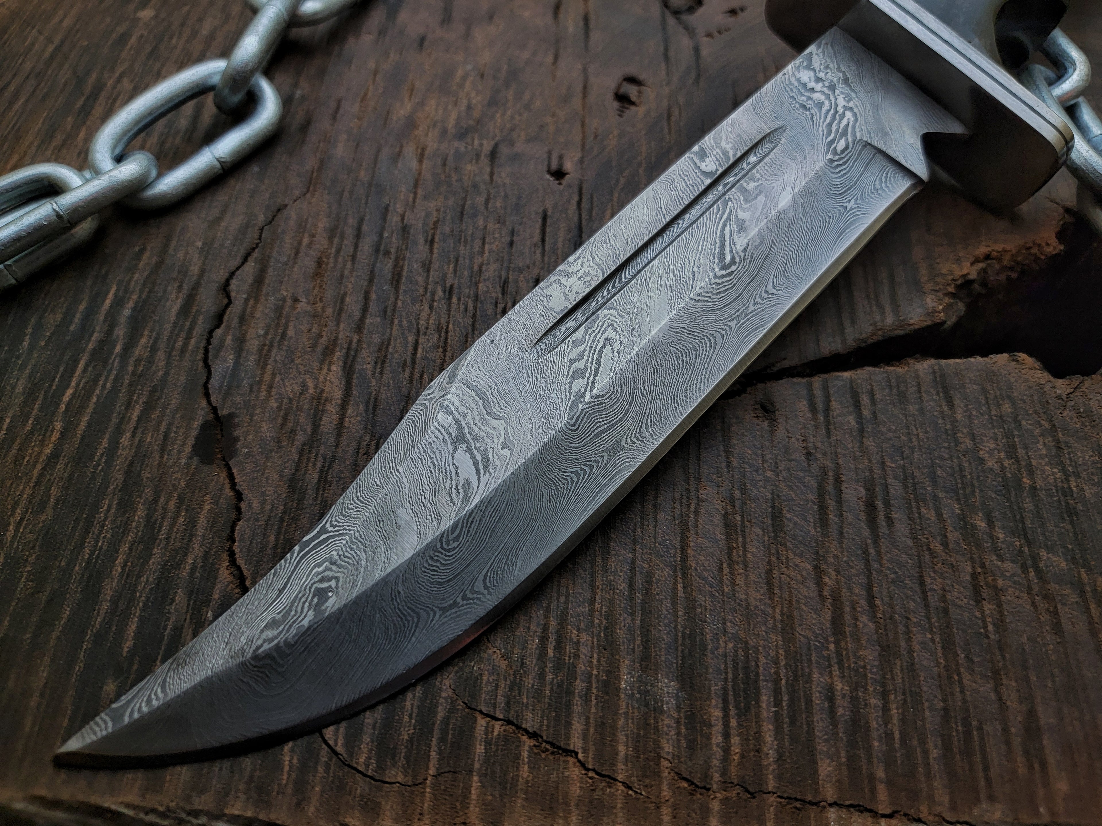 Scream 4 Replica Damascus Knife | Scre4m Hero Ghostface Knife (Damascus Version)