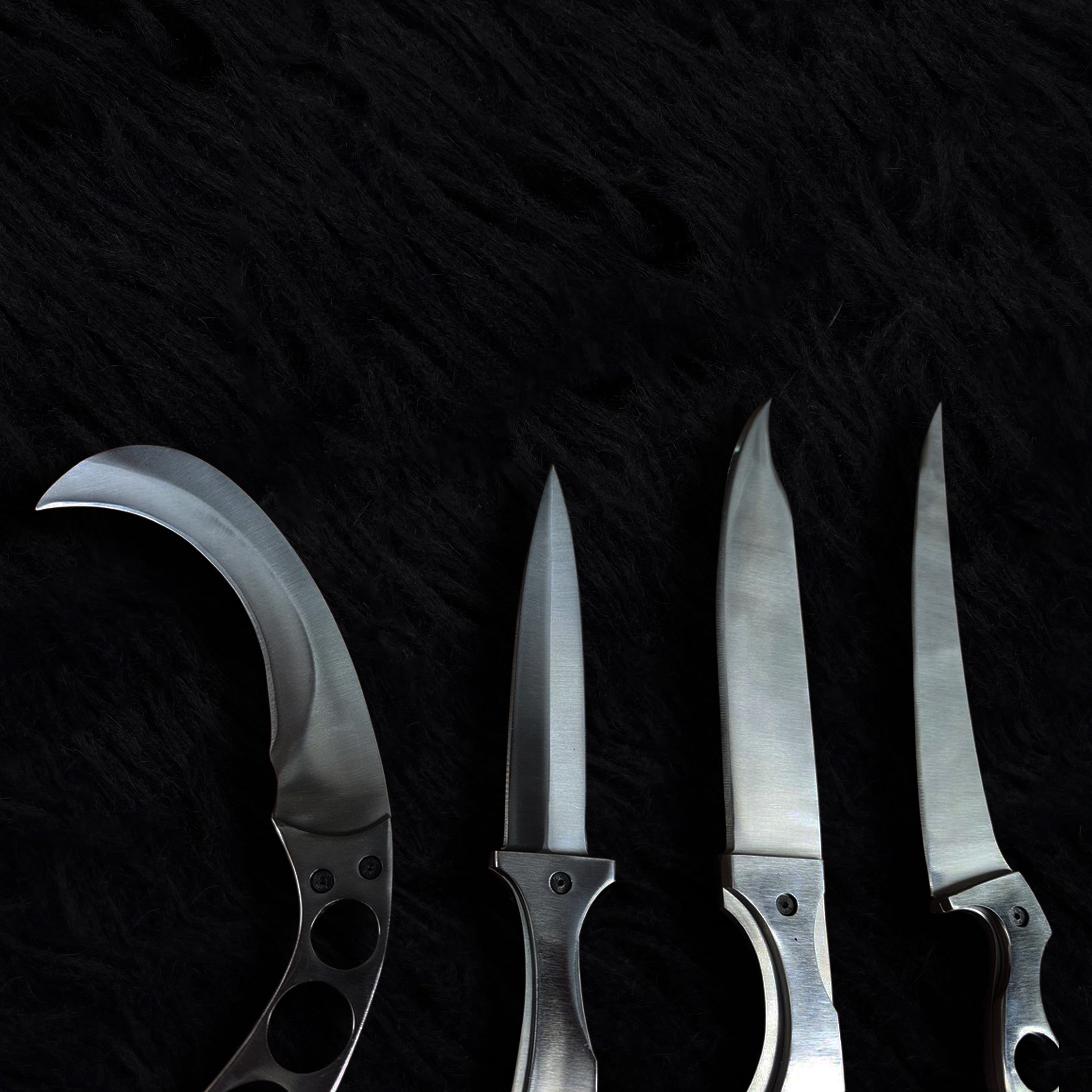 Dexter Morgan Replica Knives: Custom Dexter k-ill Tools 4 Pieces Set Replica Knives
