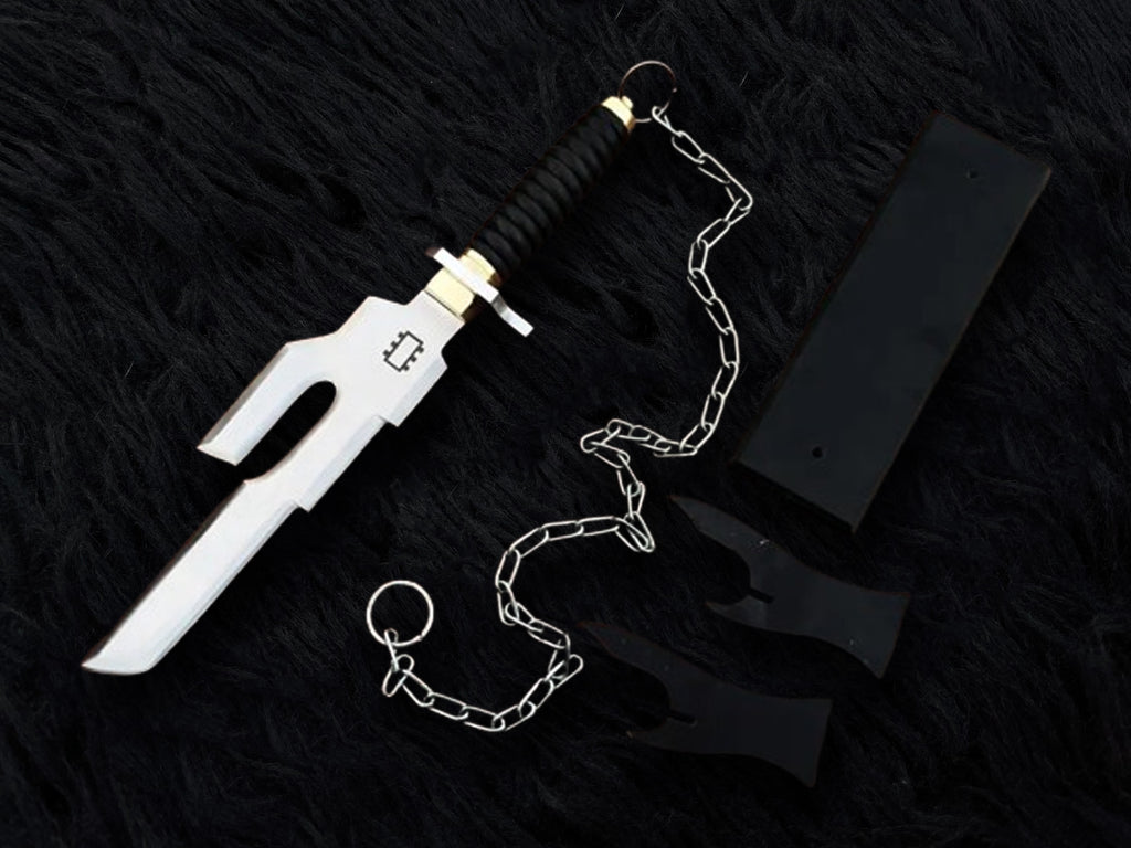 Handmade Jujutsu Kaisen Inspired Replica of Toji Fushiguro's Inverted Spear of Heaven with Chain of A Thousand Miles and Stand