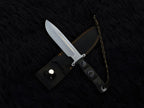 Custom Handmade The Walking Dead Daryl Dixon Replica Knife with Leather Sheath | Full Tang | Stainless Steel | G10 Micarta Handle