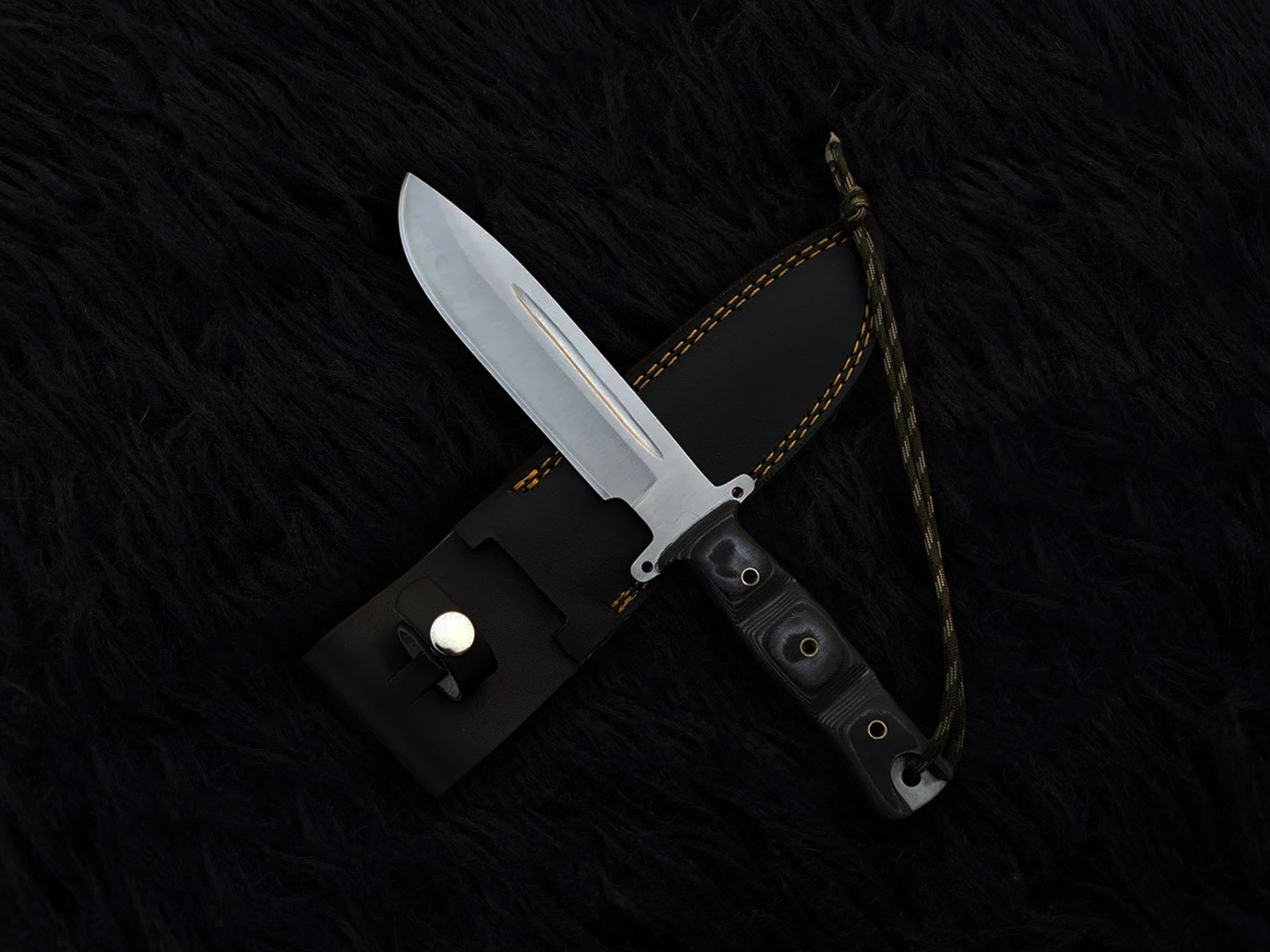 Custom Handmade The Walking Dead Daryl Dixon Replica Knife with Leather Sheath | Full Tang | Stainless Steel | G10 Micarta Handle