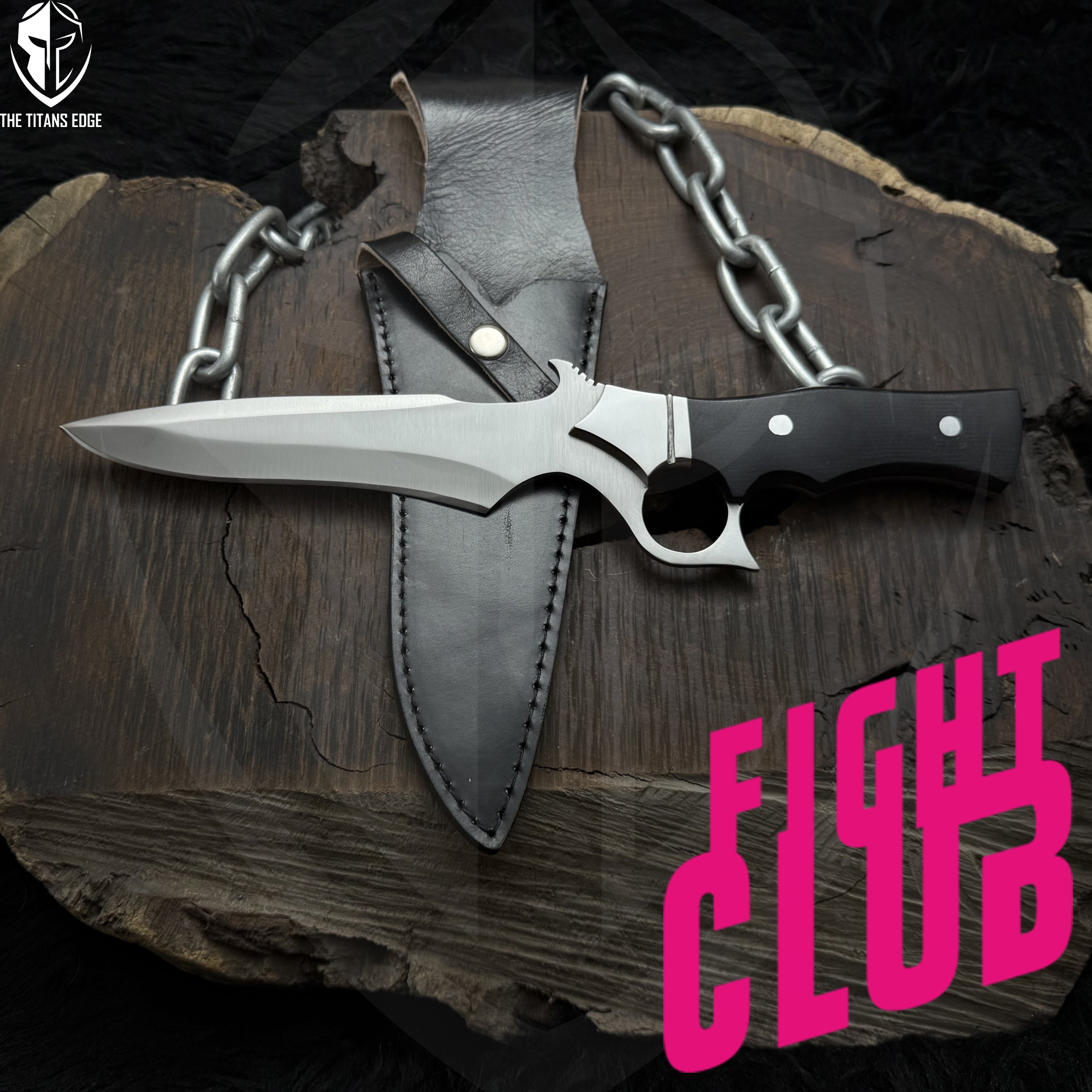 Famous Movie Fight Club Handmade Replica Knife | Brad Pitt Knife | Tyler Durden Knife | Boker Magnum Knife