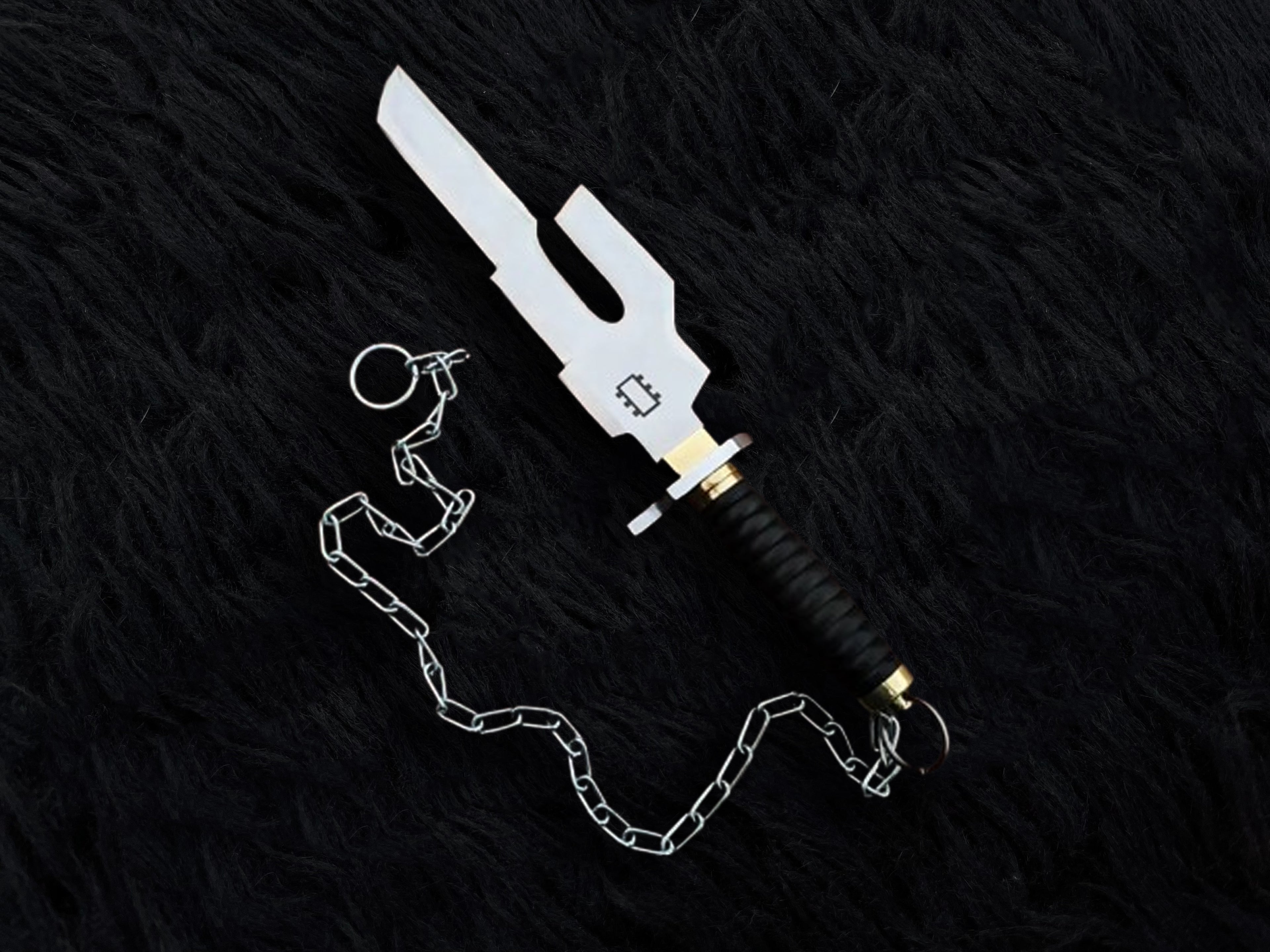 Handmade Jujutsu Kaisen Inspired Replica of Toji Fushiguro's Inverted Spear of Heaven with Chain of A Thousand Miles and Stand