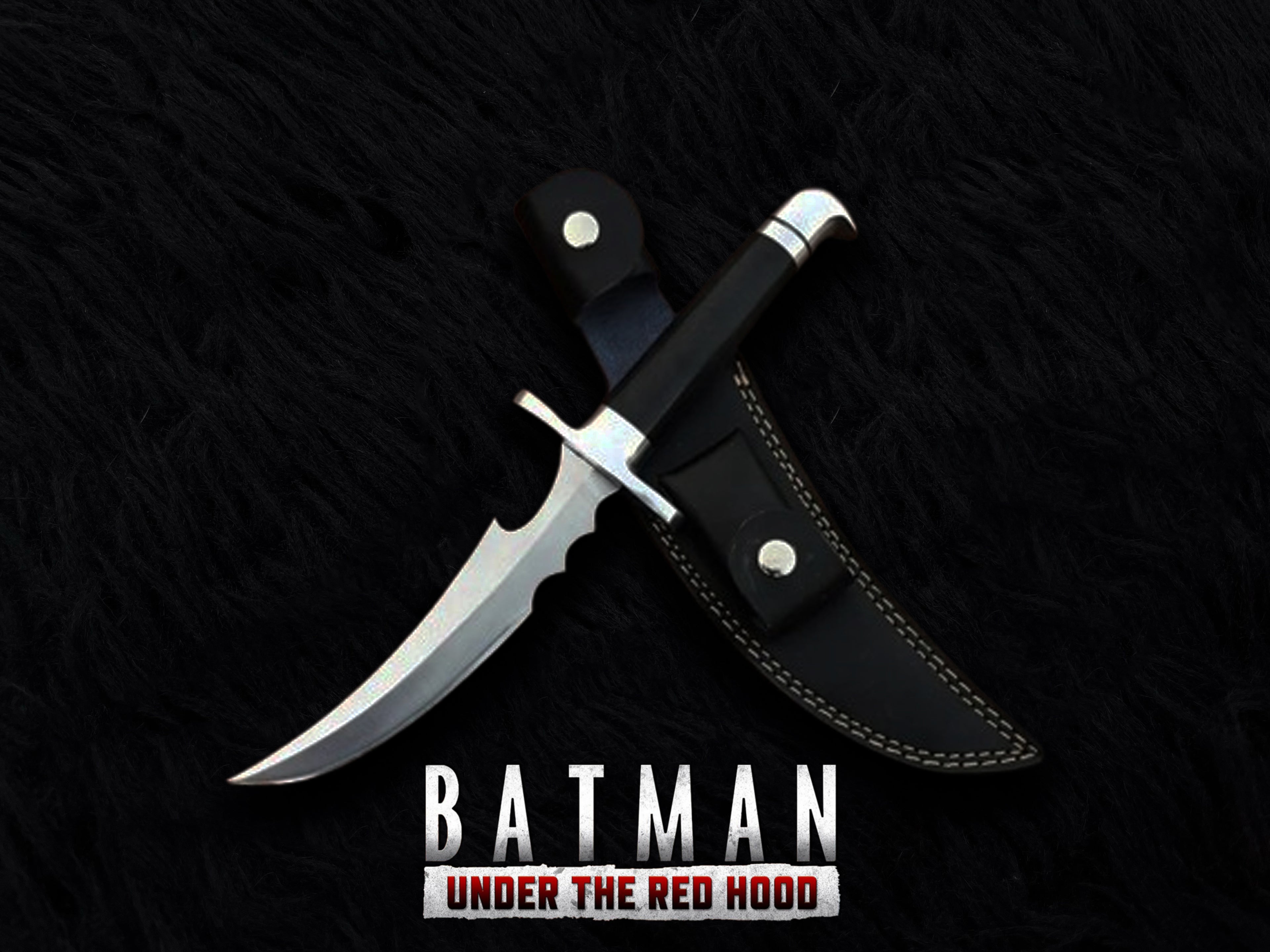 Batman: Under the Red Hood Replica Knives with Leather Sheath