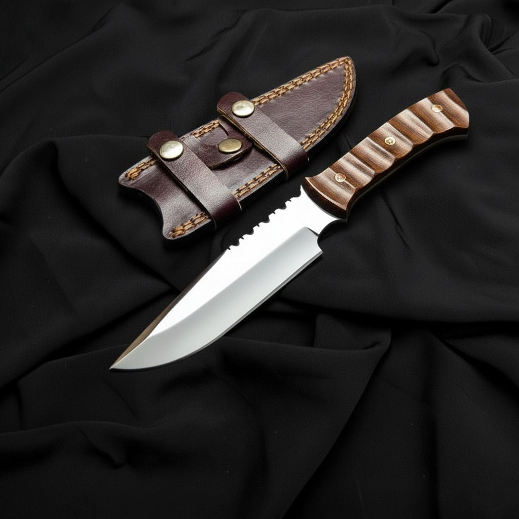 Premium Handmade Jurassic World Owen Grady Knife with leather Sheath | Custom Hunting Knife