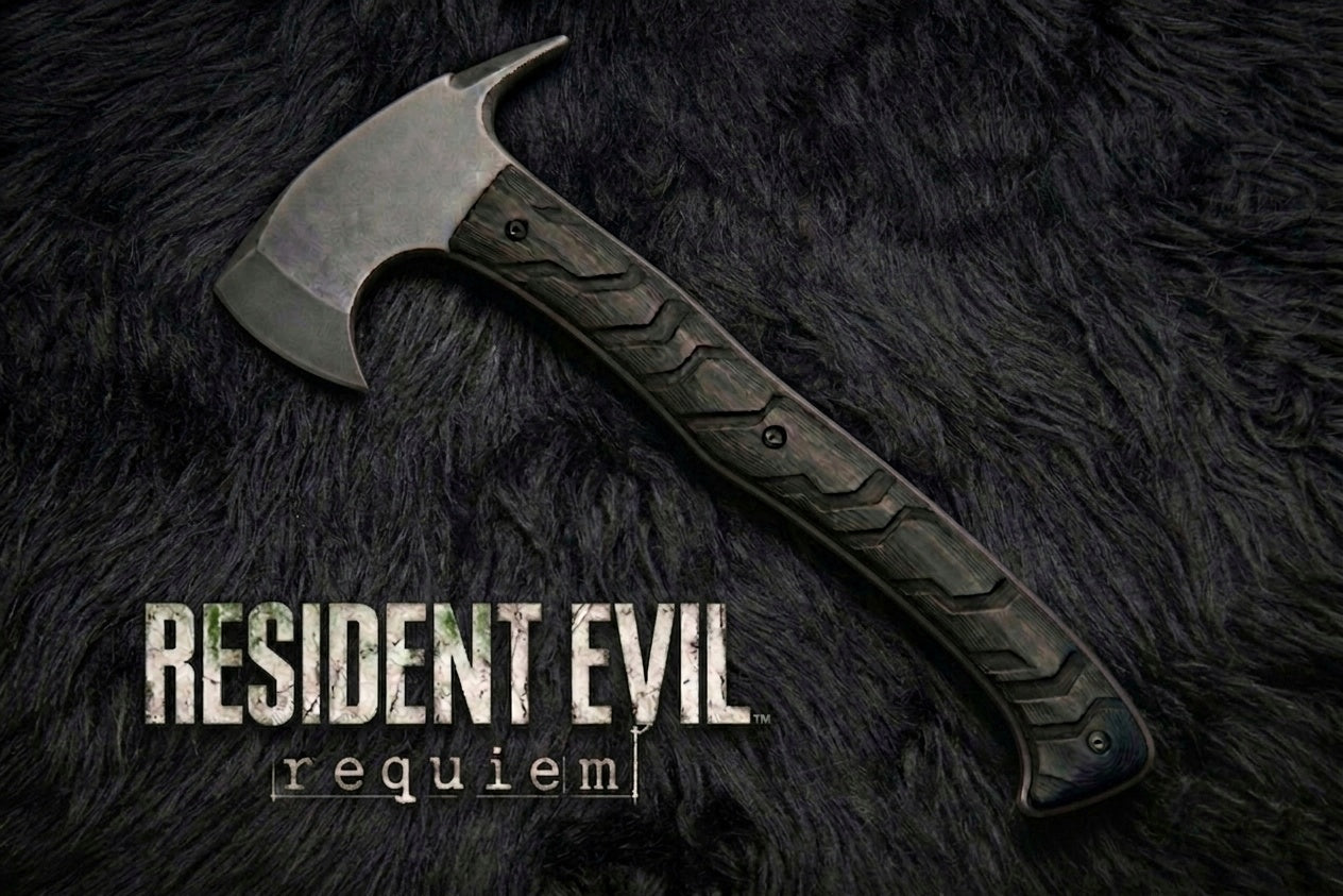 Exclusive Handmade Resident Evil Requiem Hunk's Axe with Leather Sheath