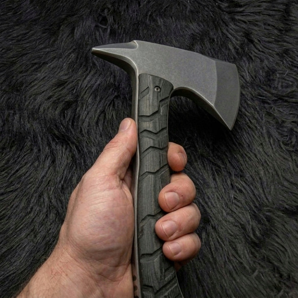 Exclusive Handmade Resident Evil Requiem Hunk's Axe with Leather Sheath