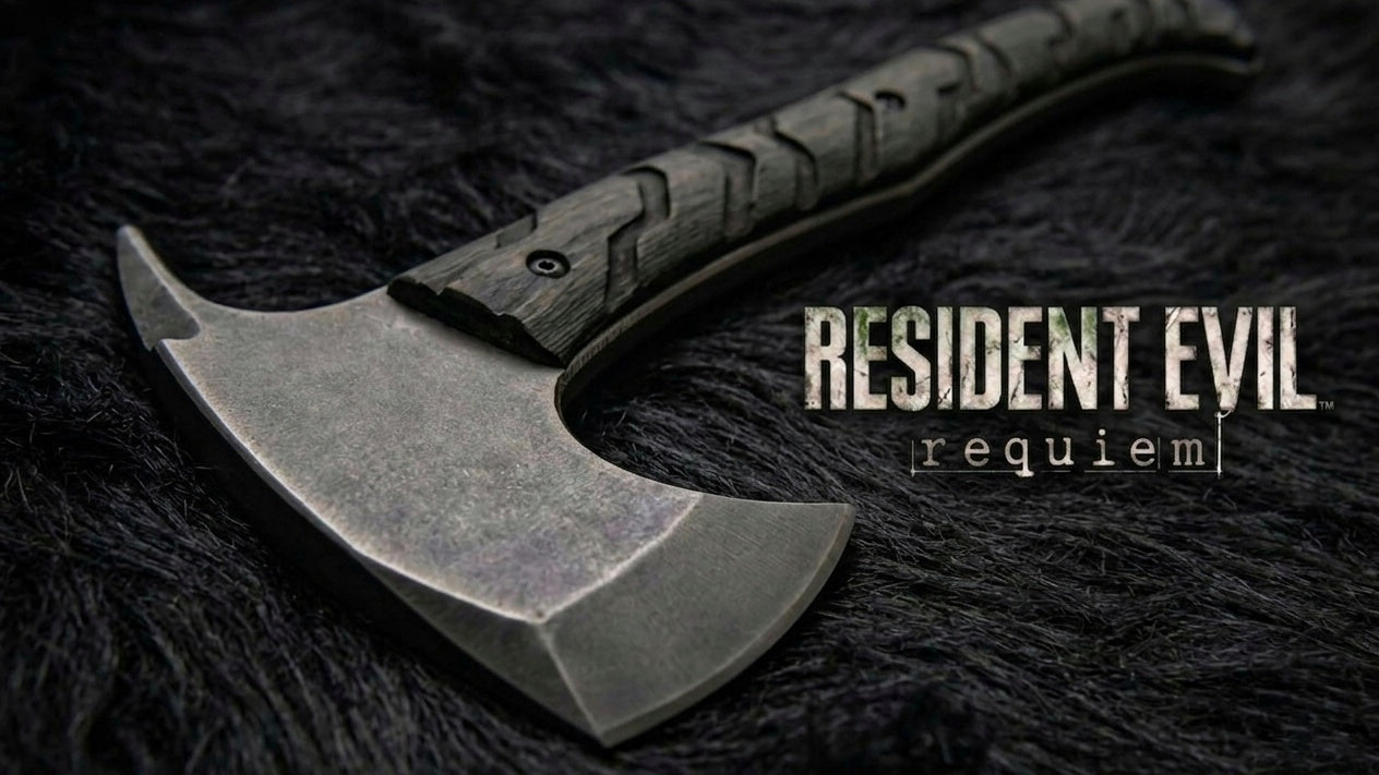 Exclusive Handmade Resident Evil Requiem Hunk's Axe with Leather Sheath