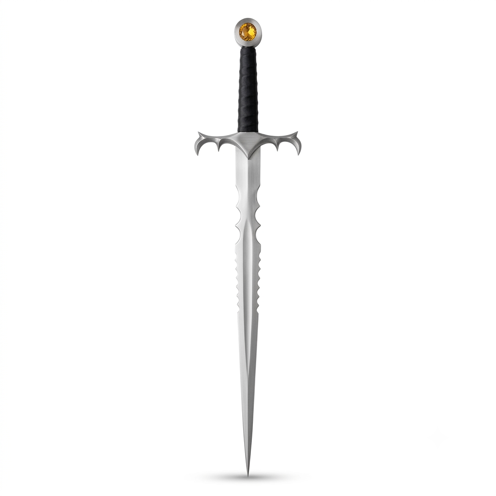 Custom Gothic Sword Hand Forged Fantasy Demon Sword with Scabbard