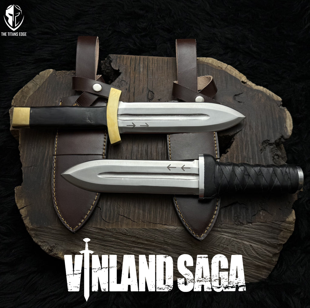Handmade Vinland Saga Thorfinn Replica Daggers | Anime Cosplay items | D2 Steel