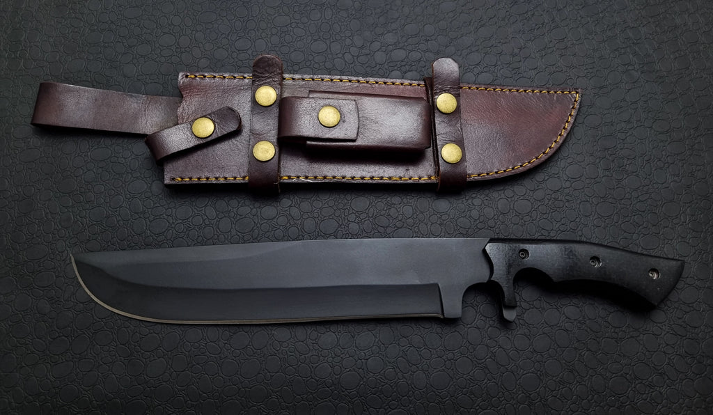 Premium Black Powder Coating Bowie Hunting Knife