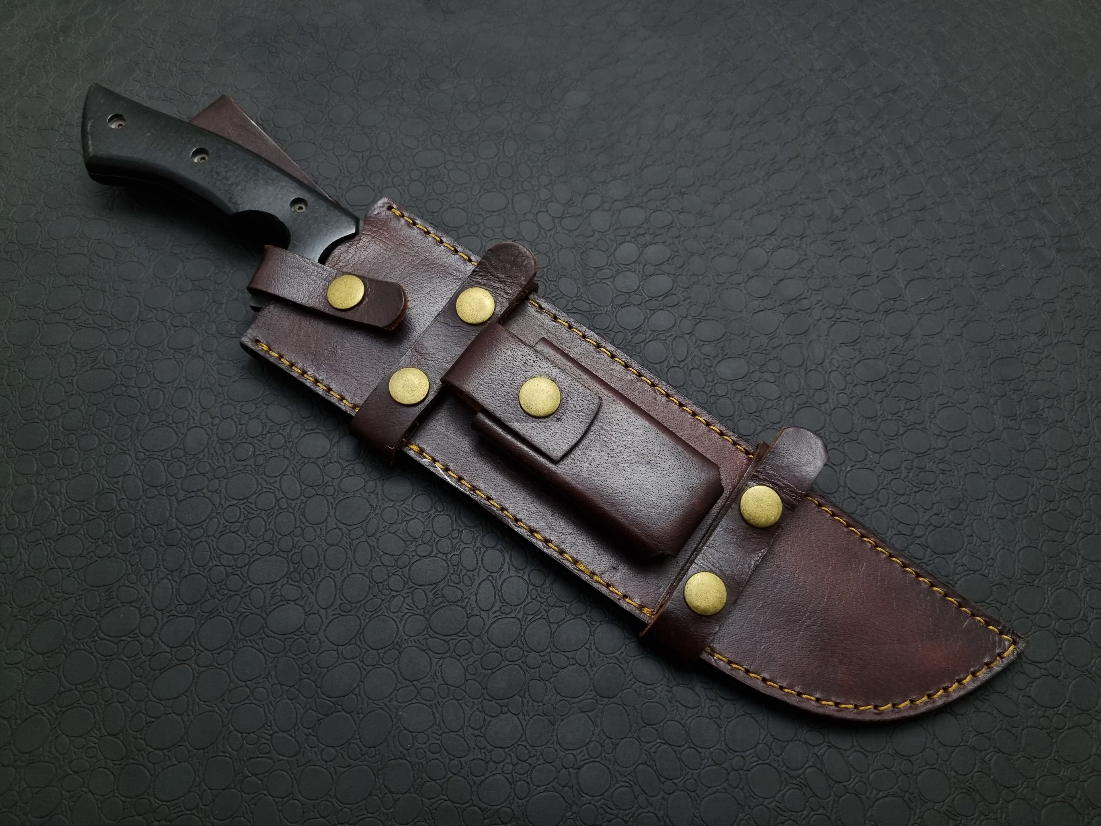 Premium Black Powder Coating Bowie Hunting Knife