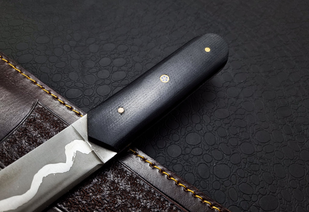 Handmade Premium Samurai Tanto with Leather Sheath