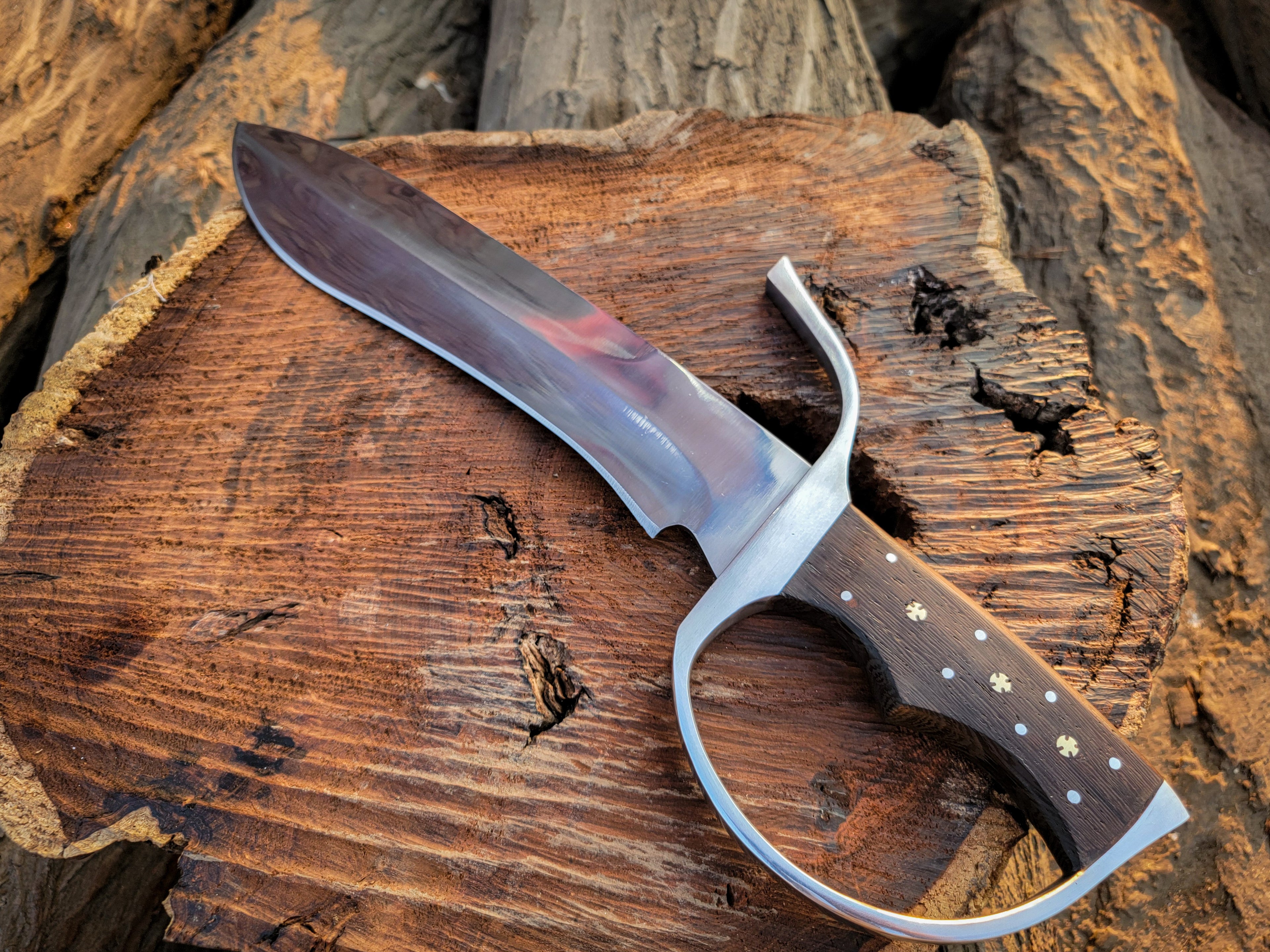 Handmade Wingchun Replica Butterfly Swords With Leather Sheath