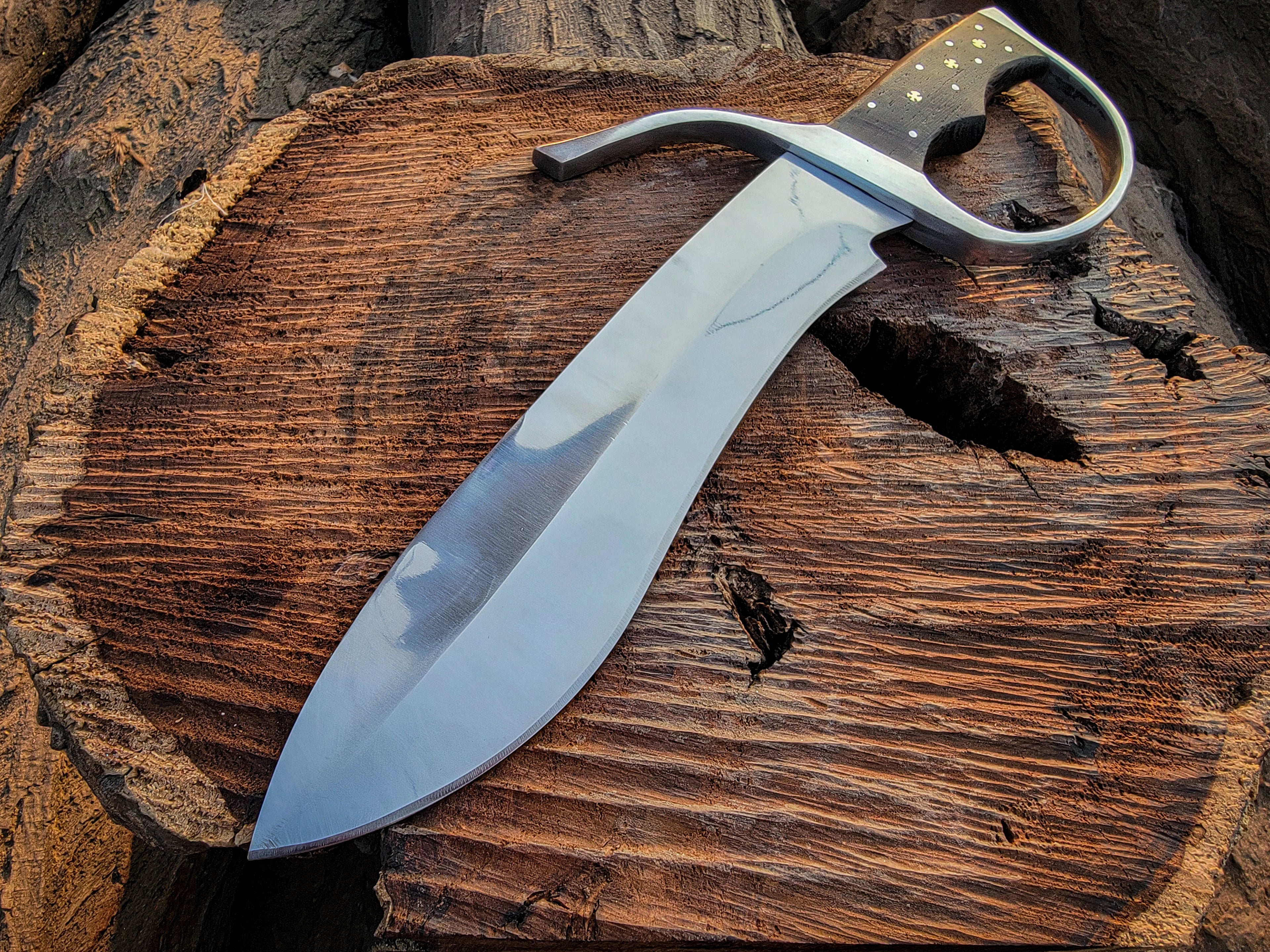 Handmade Wingchun Replica Butterfly Swords With Leather Sheath