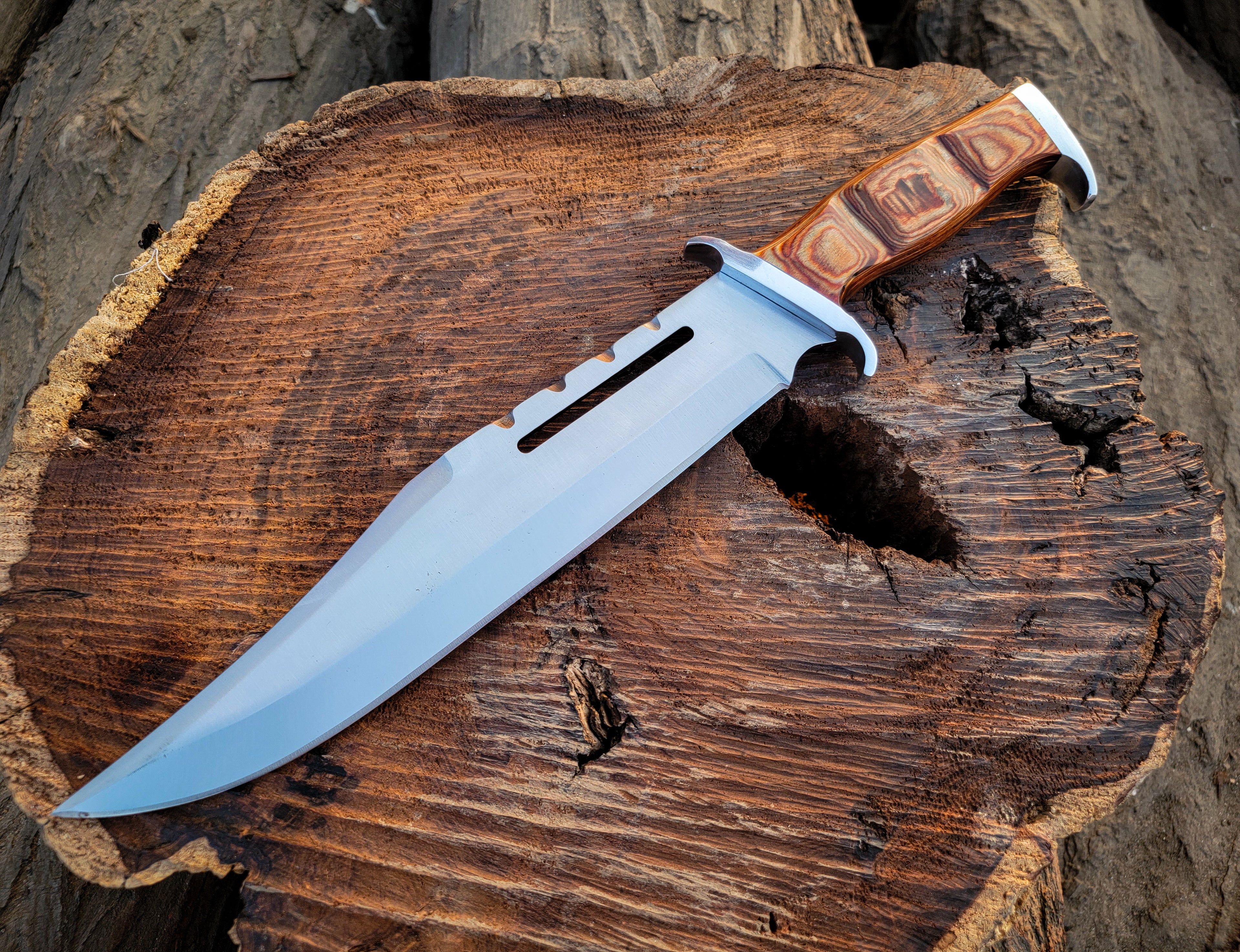 Handmade 18" Rambo III Movie Replica Bowie Knife | Fixed Blade