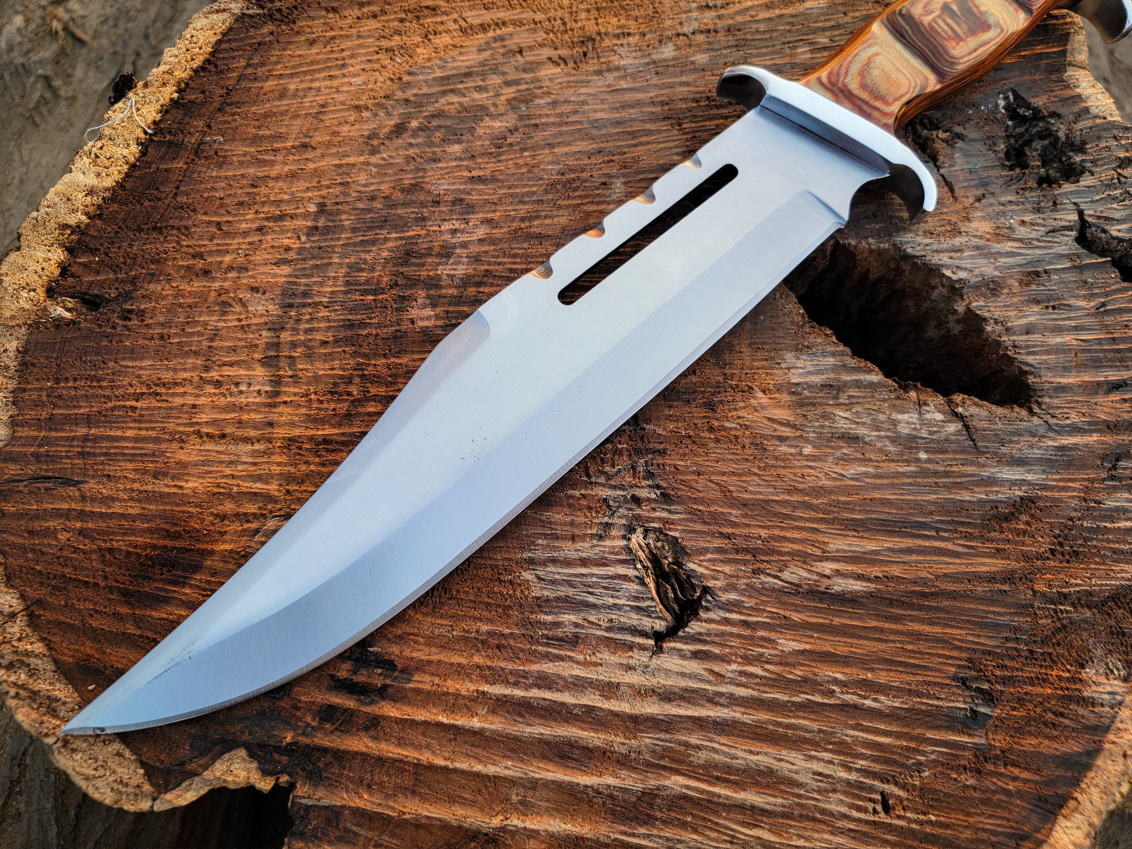 Handmade 18" Rambo III Movie Replica Bowie Knife | Fixed Blade