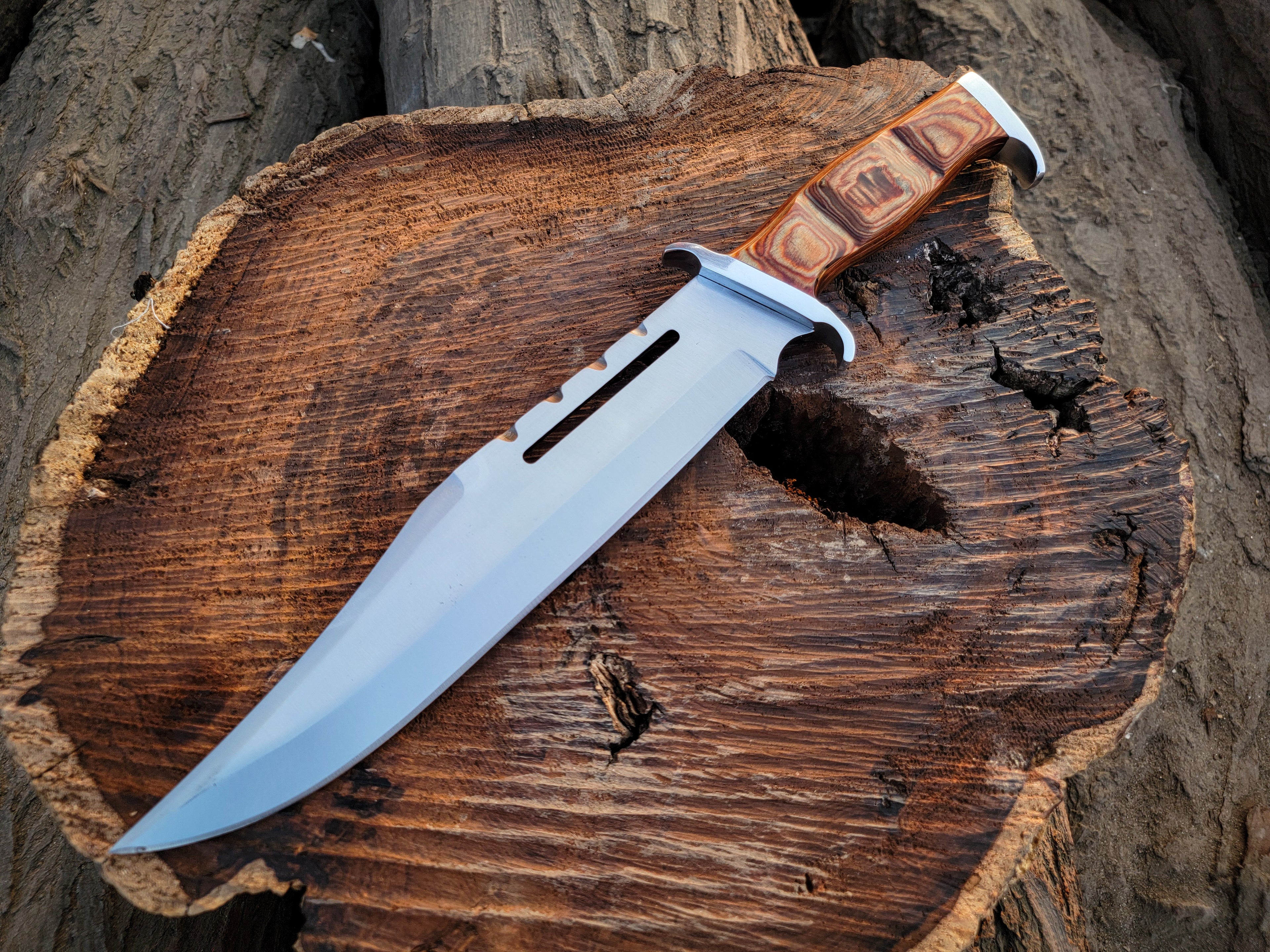 Handmade 18" Rambo III Movie Replica Bowie Knife | Fixed Blade