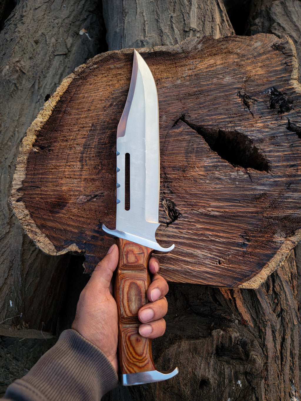 Handmade 18" Rambo III Movie Replica Bowie Knife | Fixed Blade