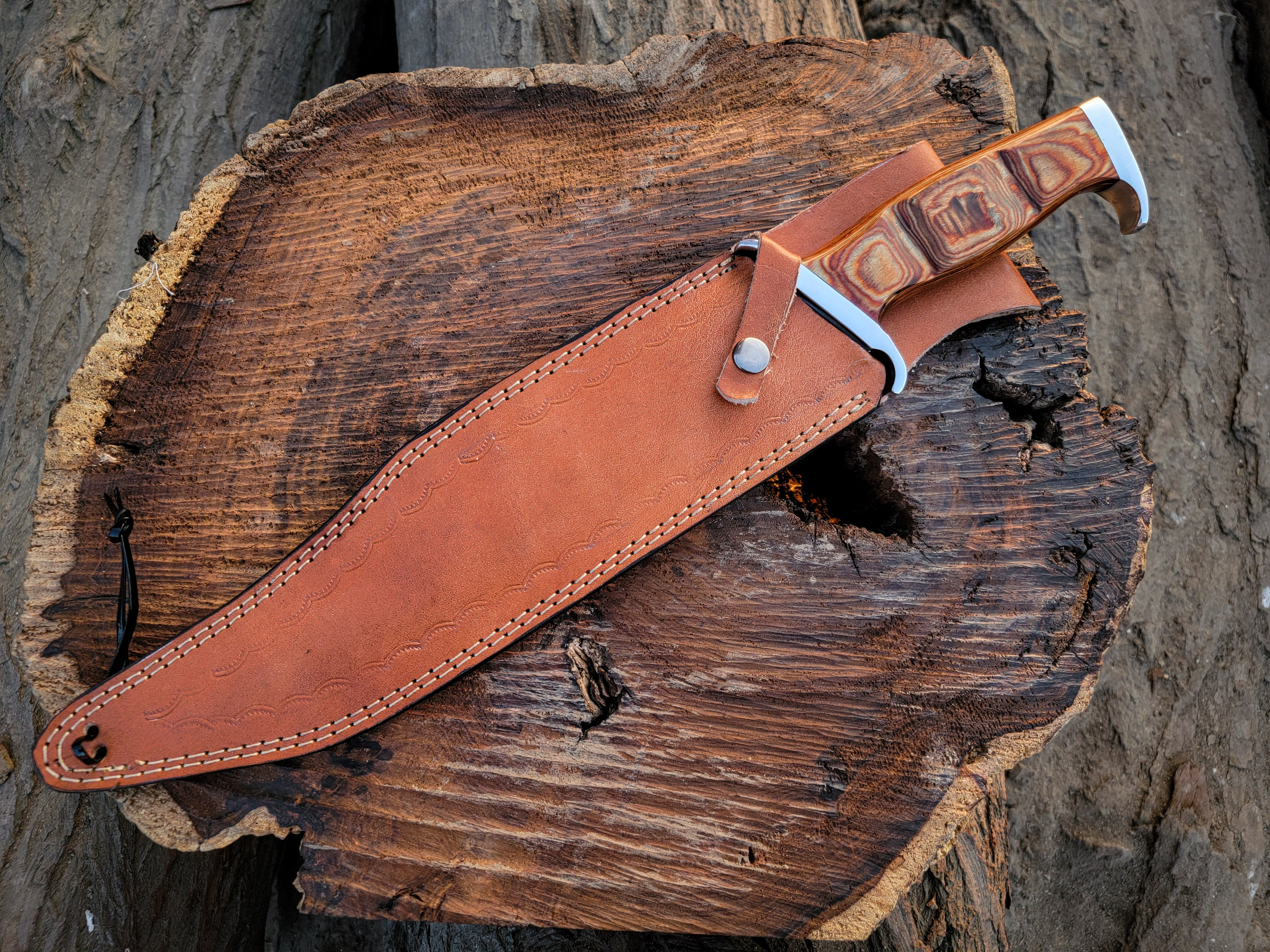Handmade 18" Rambo III Movie Replica Bowie Knife | Fixed Blade