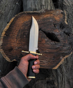 Custom Handmade Vintage Bowie Knife: Smithsonian Replica in D2 Steel with Buffalo Horn Handle