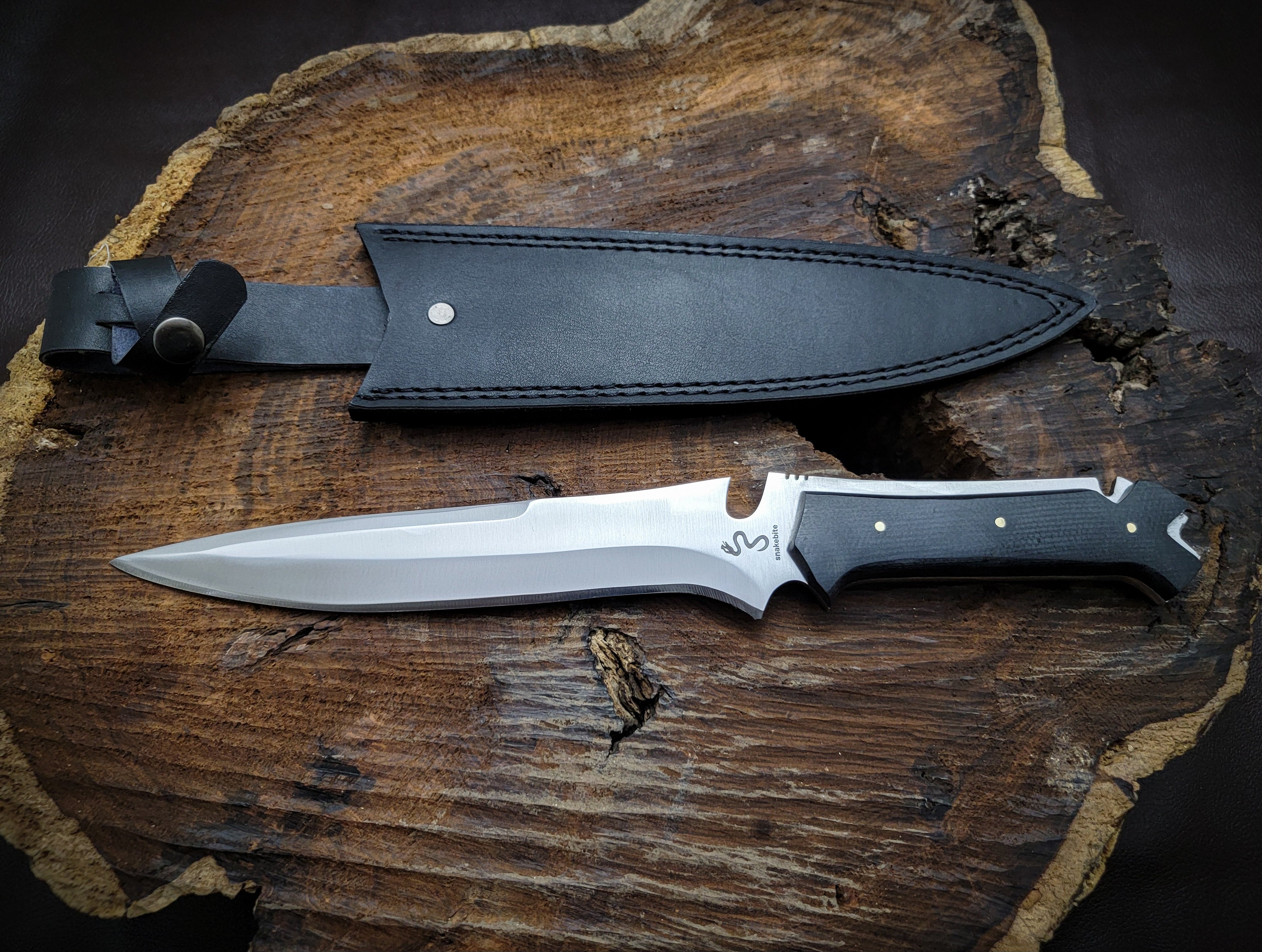 Resident Evil Jack Krauser Replica Knife with Premium Leather Sheath