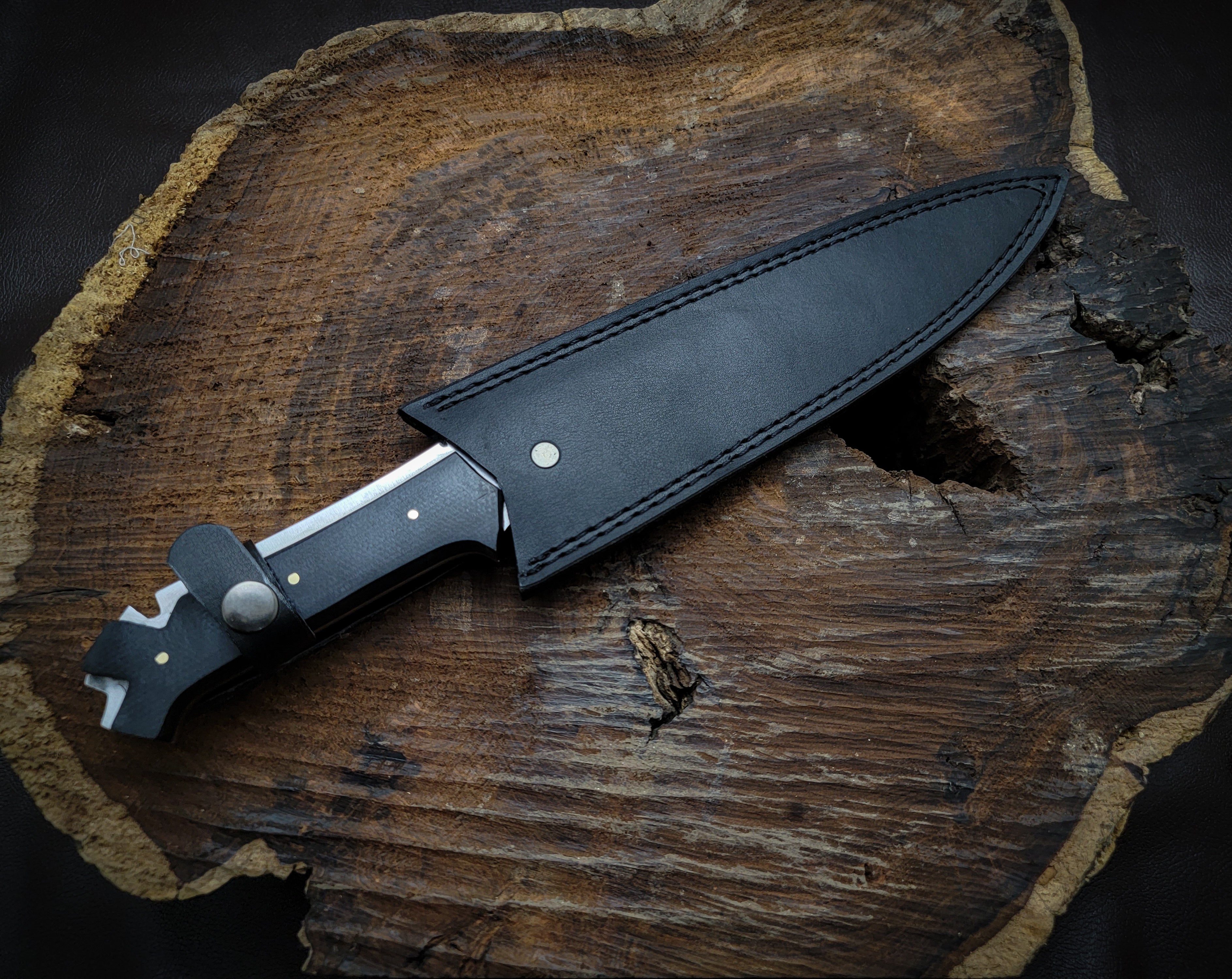 Resident Evil Jack Krauser Replica Knife with Premium Leather Sheath