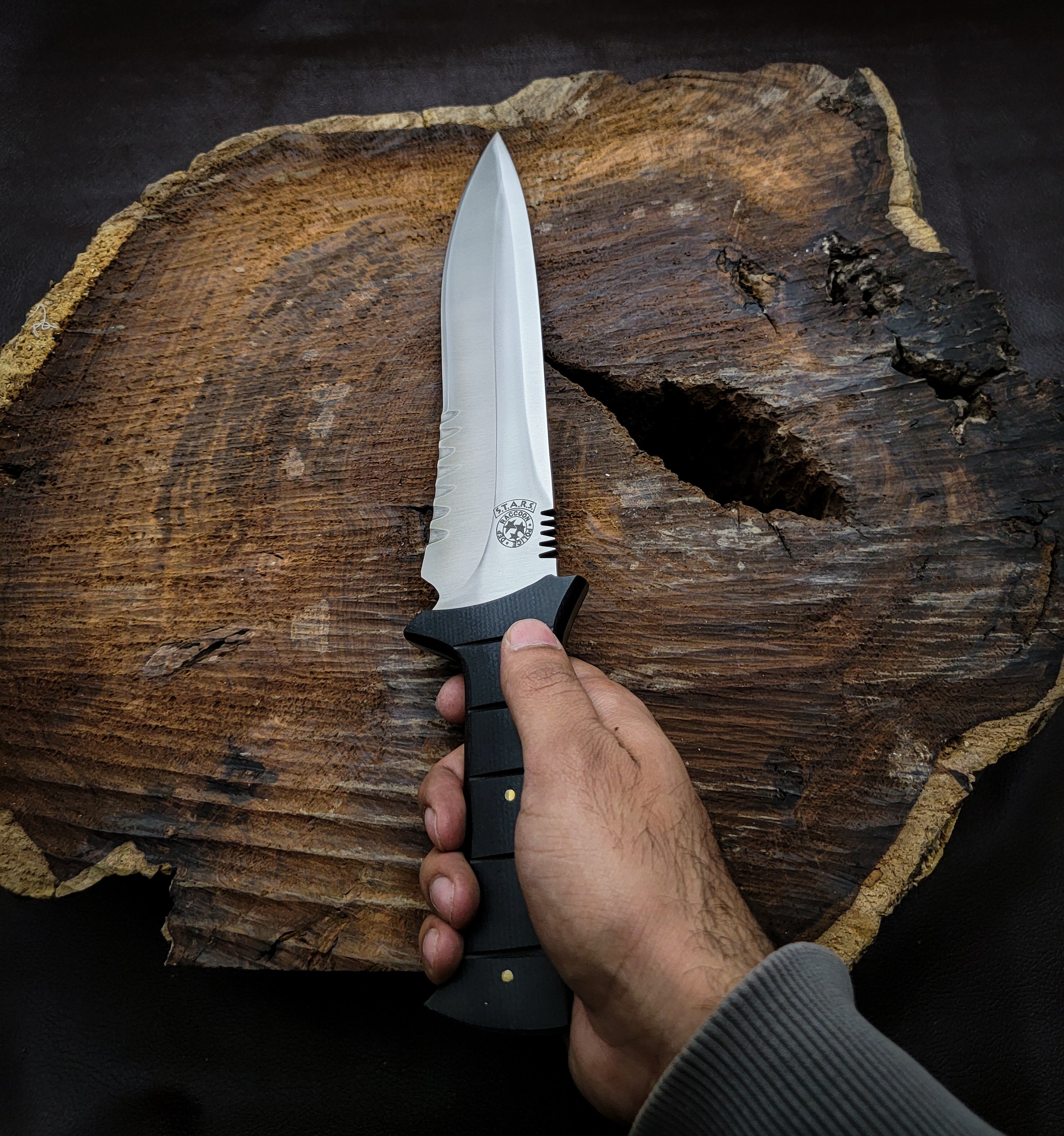 Custom Handmade Resident Evil 4 Leon Kennedy's Replica Full Tang Knife