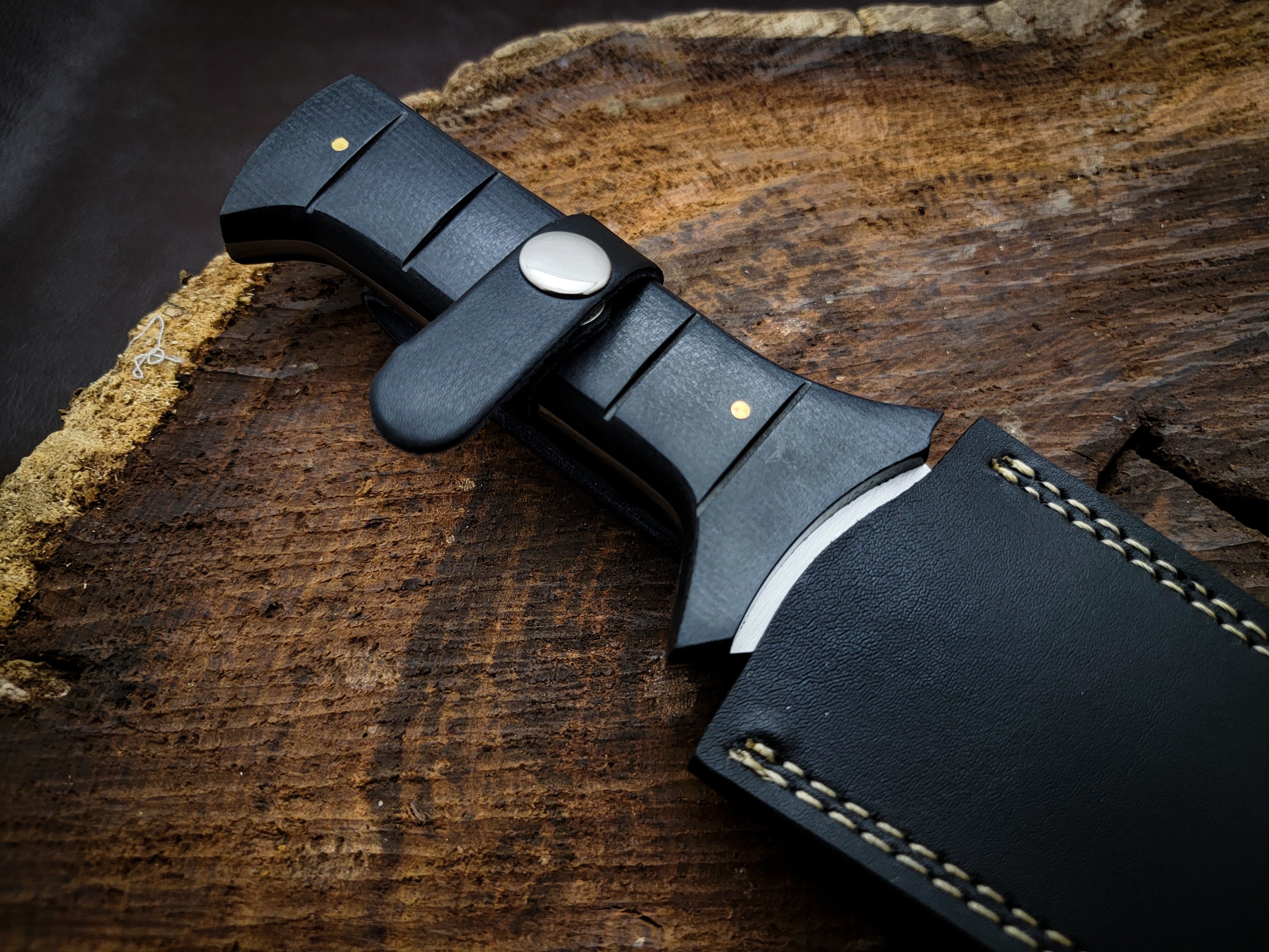 Custom Handmade Resident Evil 4 Leon Kennedy's Replica Full Tang Knife