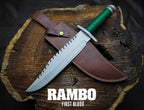 Custom Handmade Rambo First Blood Replica Knife | Sylvester Stallone Knife