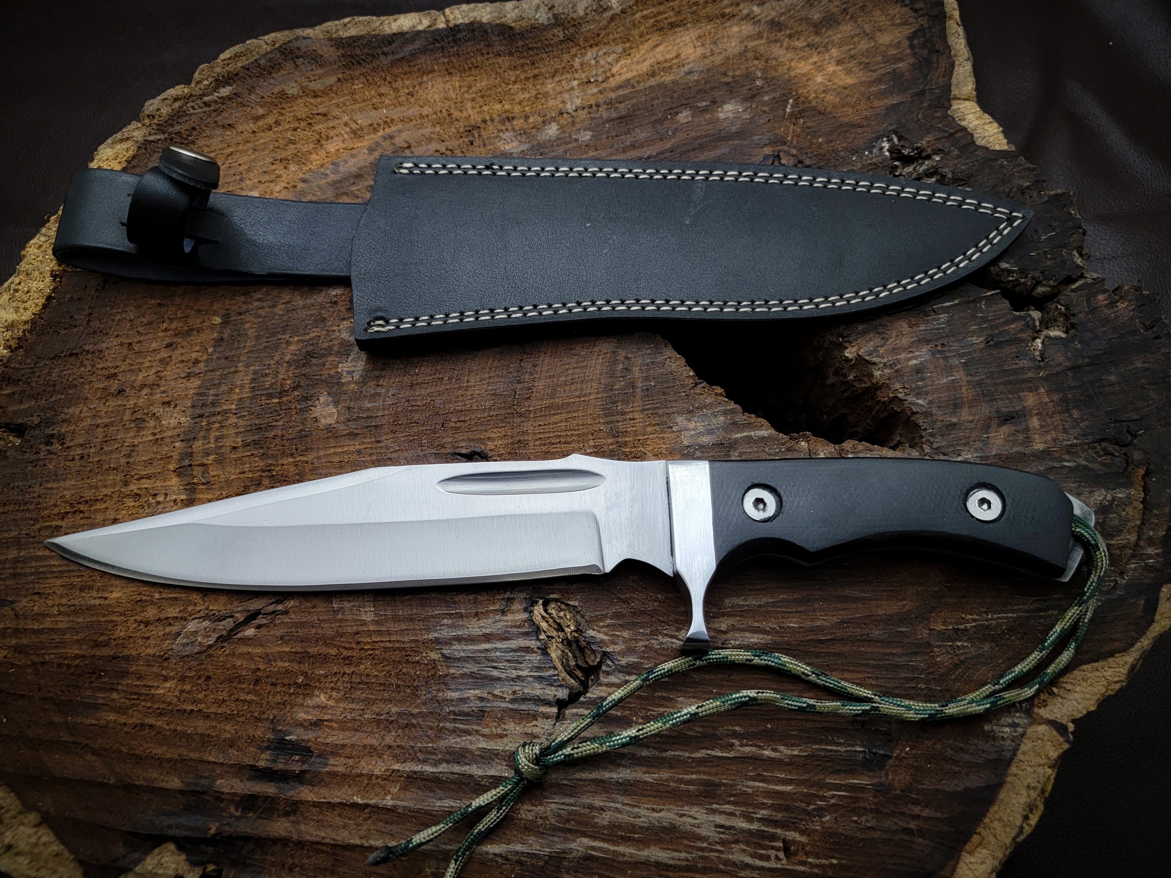 RAMBO V Replica Bowie Knife with Leather Sheath