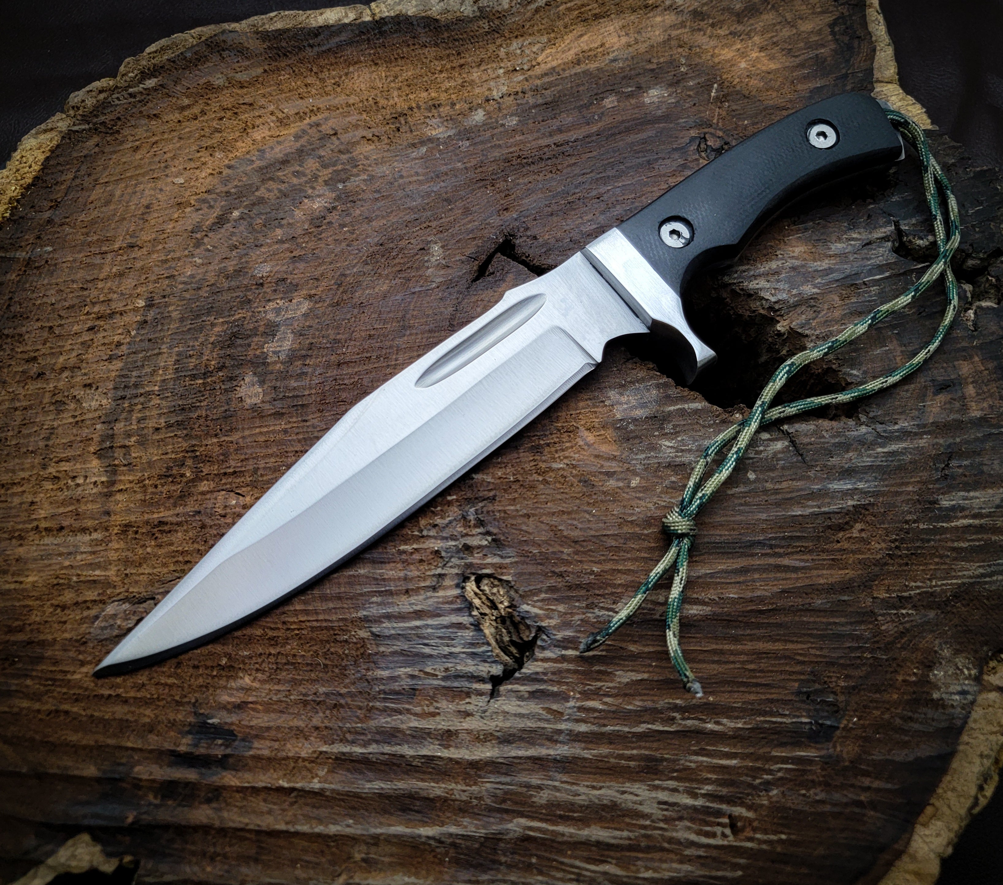 RAMBO V Replica Bowie Knife with Leather Sheath