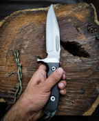 RAMBO V Replica Bowie Knife with Leather Sheath
