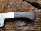Custom Handmade Shark Style Chef Knife with Leather Sheath