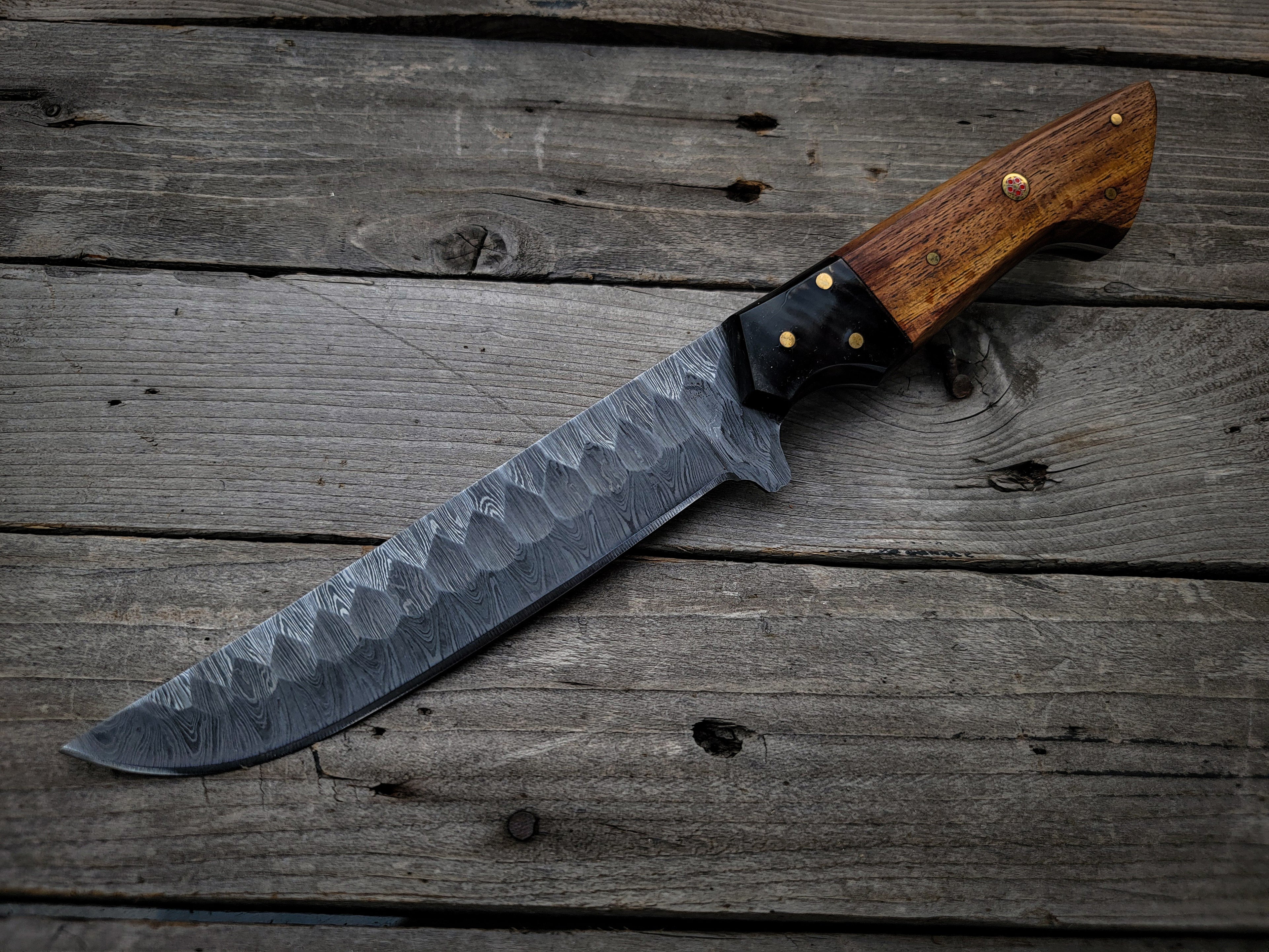 Handmade Damascus Steel Chef Knives Set 5 Pieces with Premium Sheath