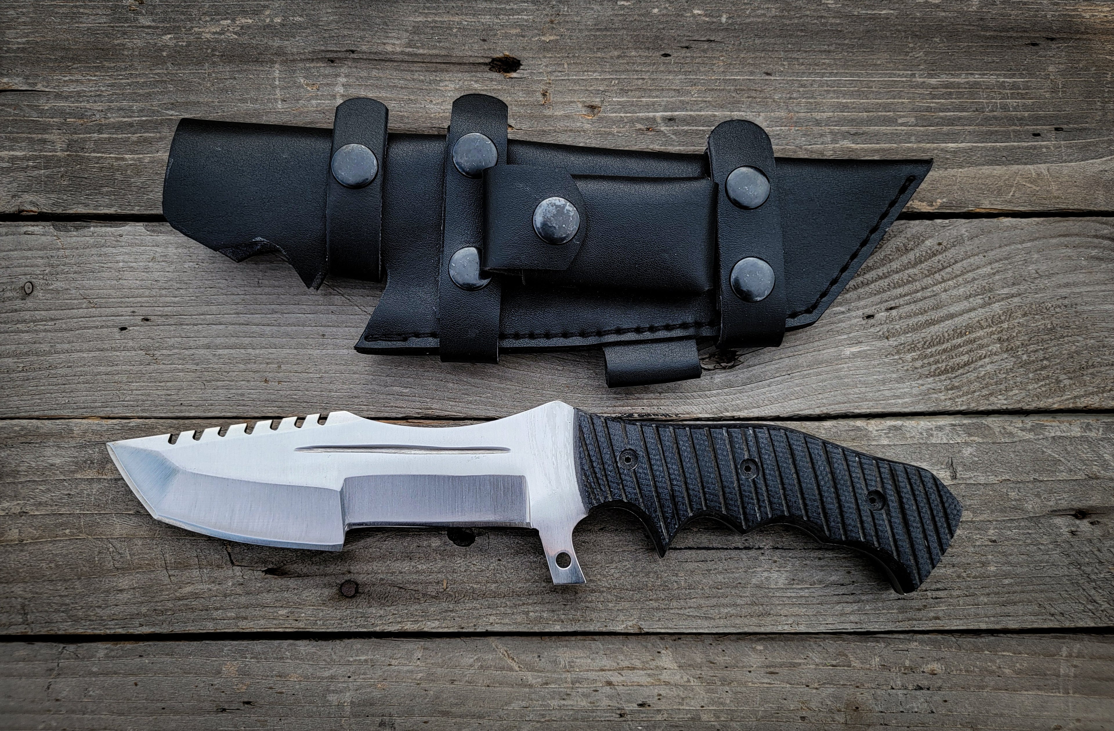 Tom Brown Tracker: Handmade Full Tang Fixed Blade Hunting Knife