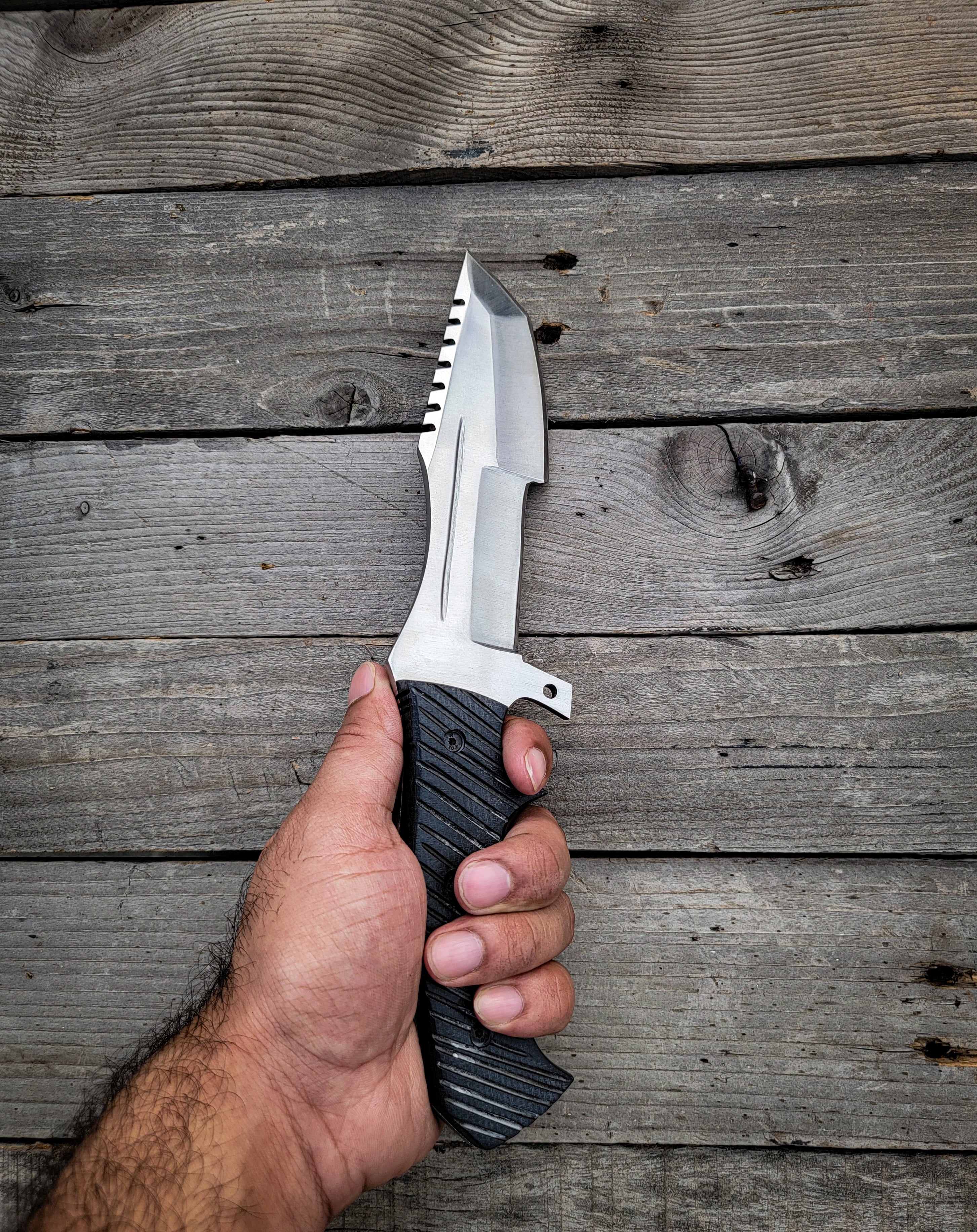 Tom Brown Tracker: Handmade Full Tang Fixed Blade Hunting Knife
