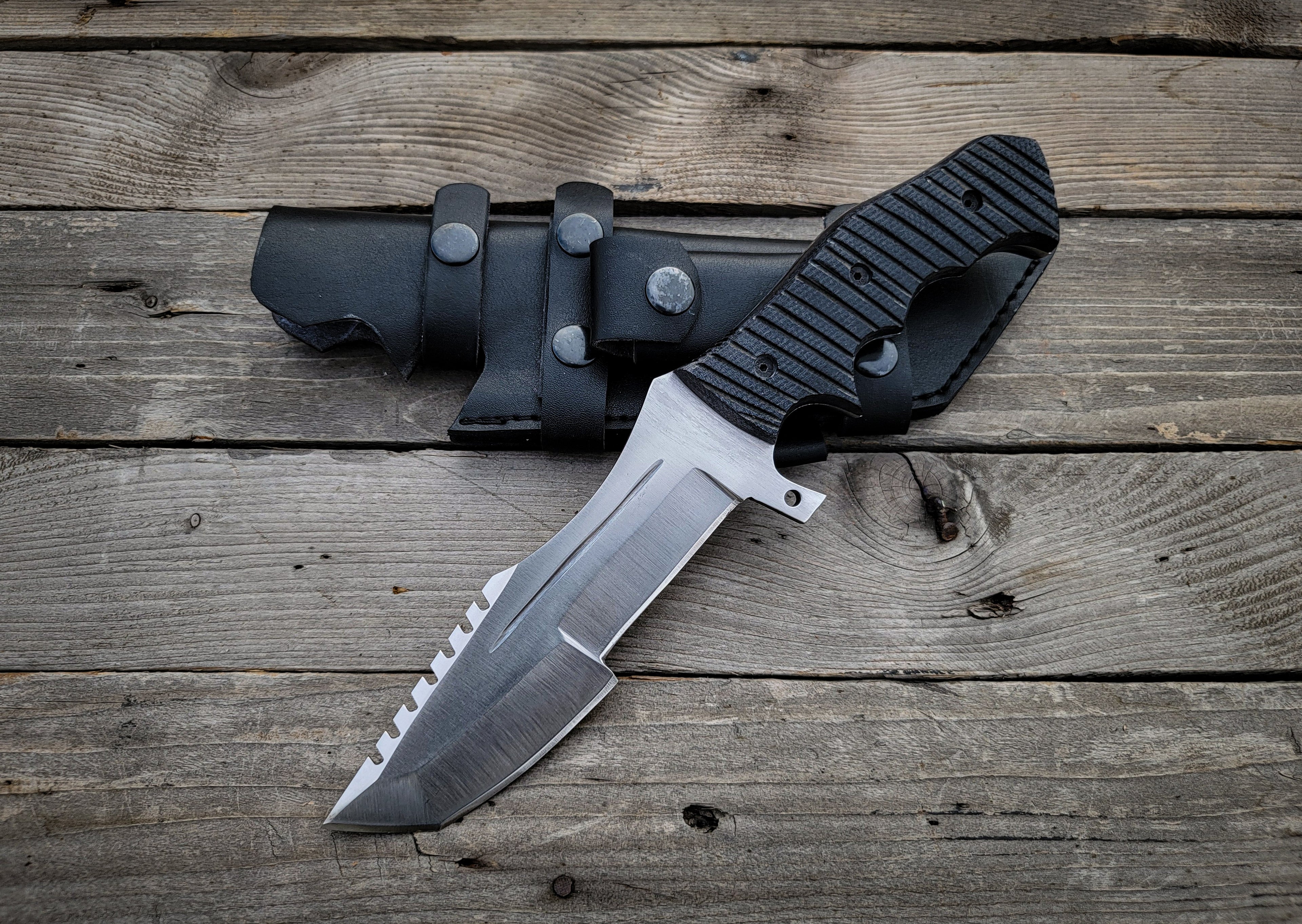 Tom Brown Tracker: Handmade Full Tang Fixed Blade Hunting Knife