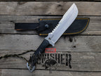 Custom Handmade Punisher M4X Replica Knife with Leather Sheath