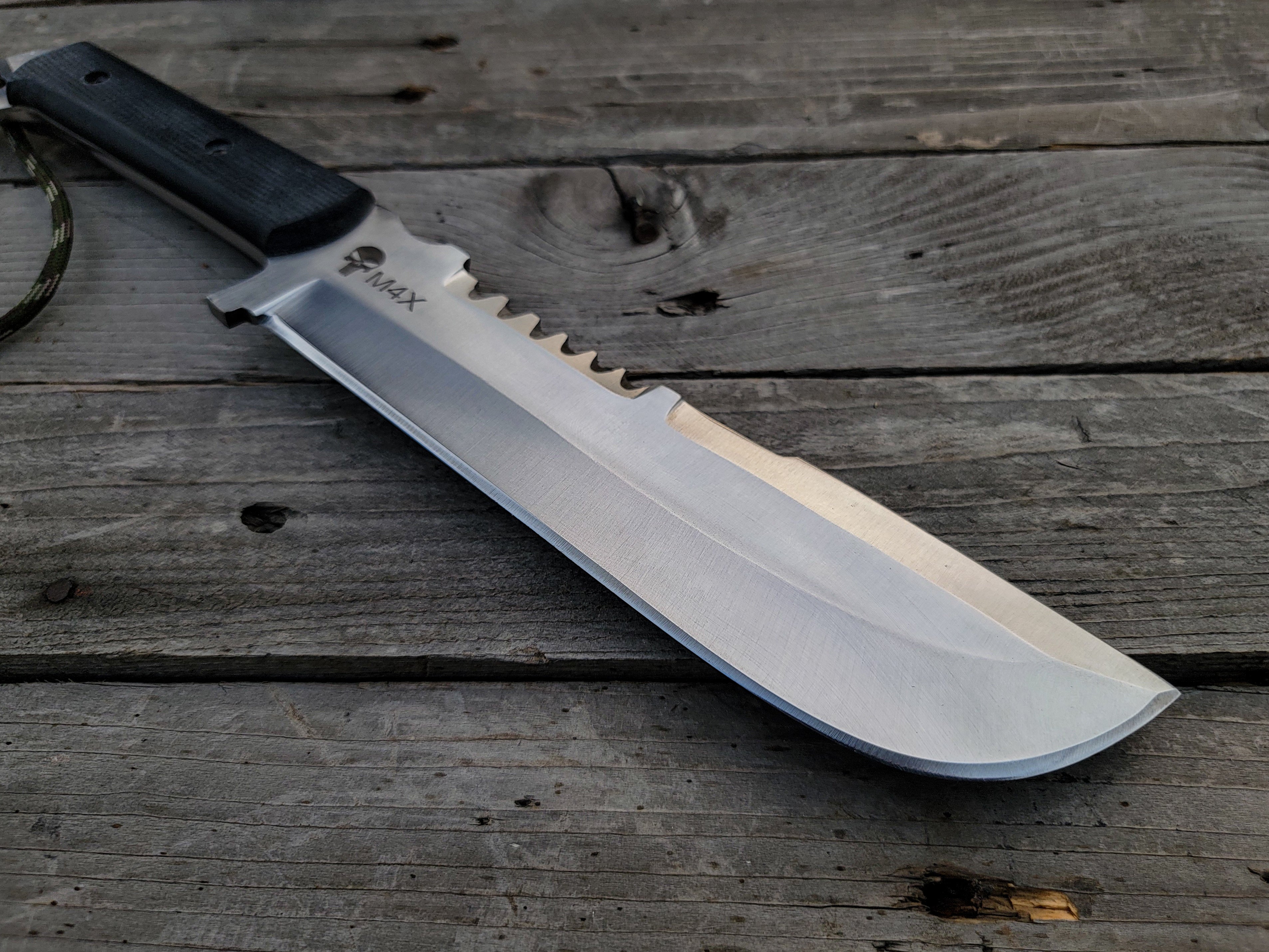 Custom Handmade Punisher M4X Replica Knife with Leather Sheath