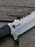 Custom Handmade Punisher M4X Replica Knife with Leather Sheath