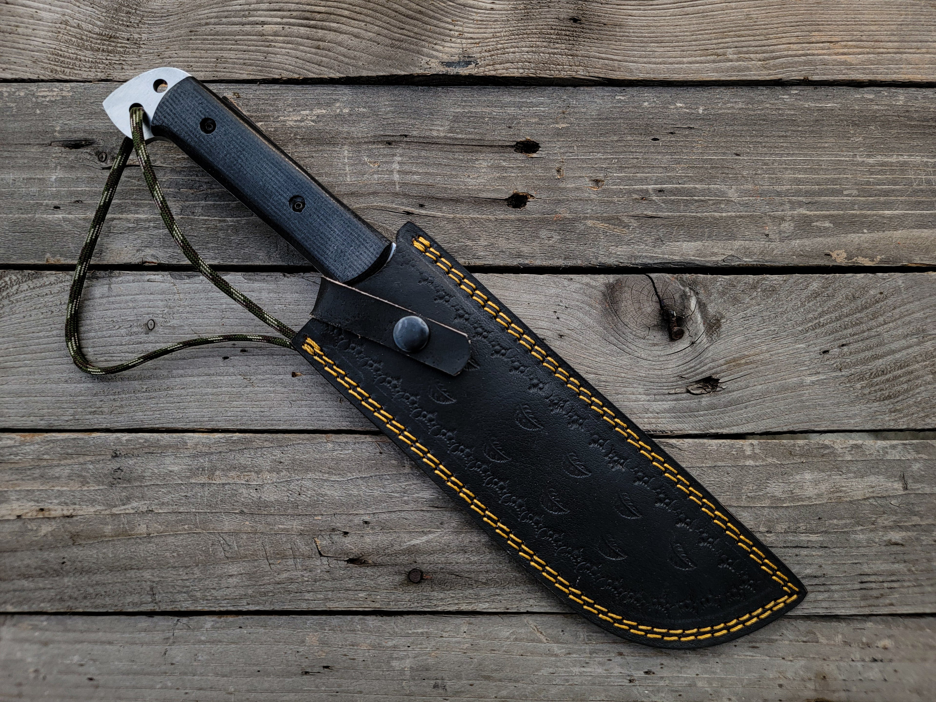 Custom Handmade Punisher M4X Replica Knife with Leather Sheath