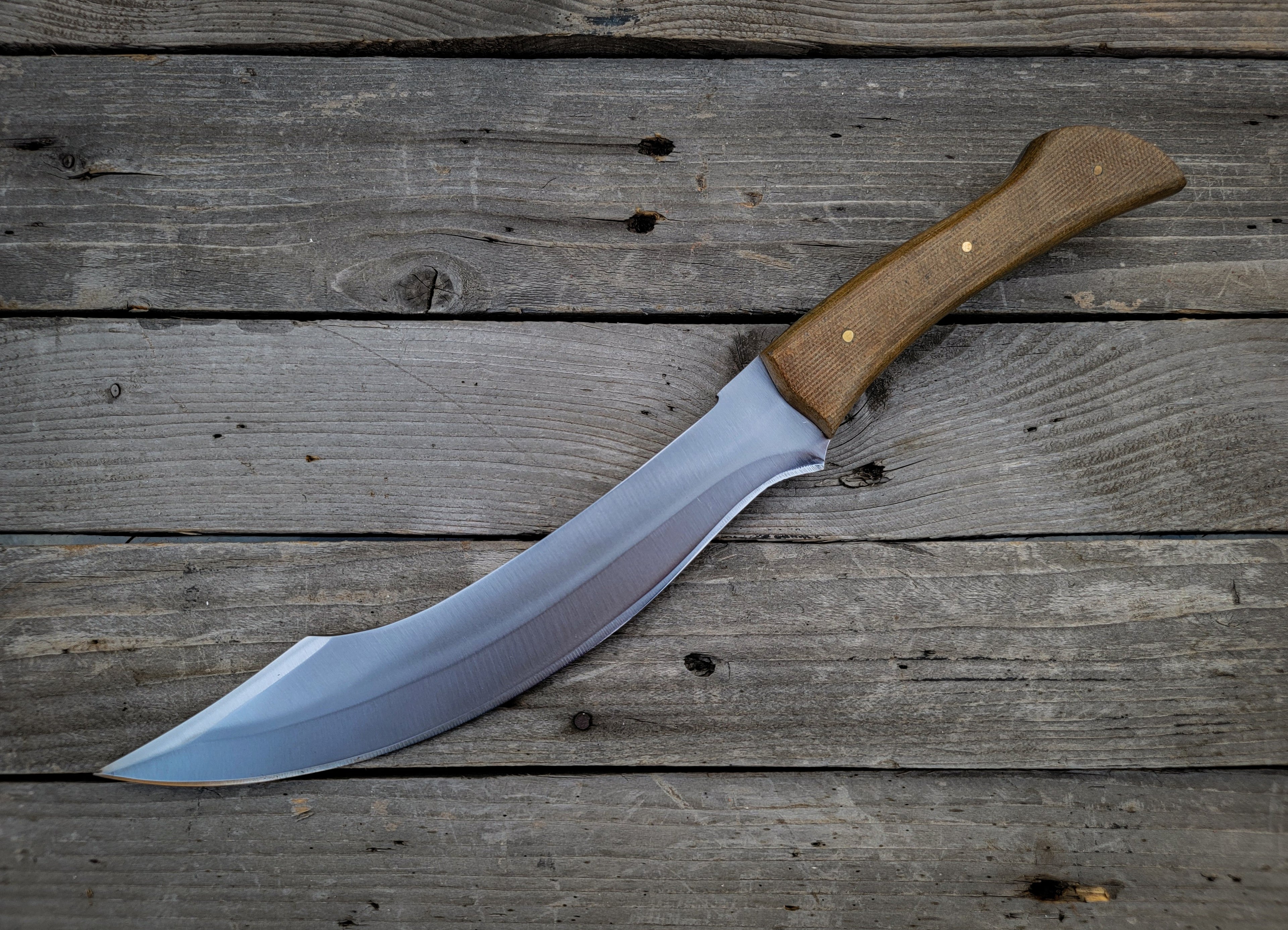Custom Handmade Full Tang Machete with Leather Sheath